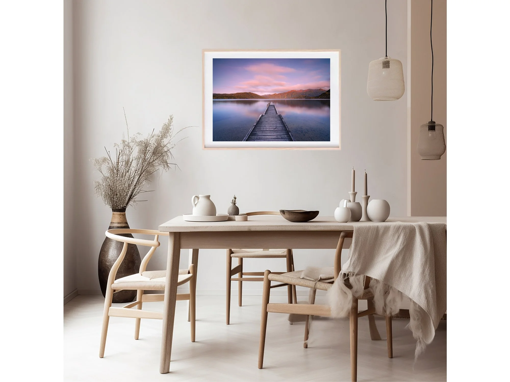 Sunrise Lake Hauroko Fiordland New Zealand Print