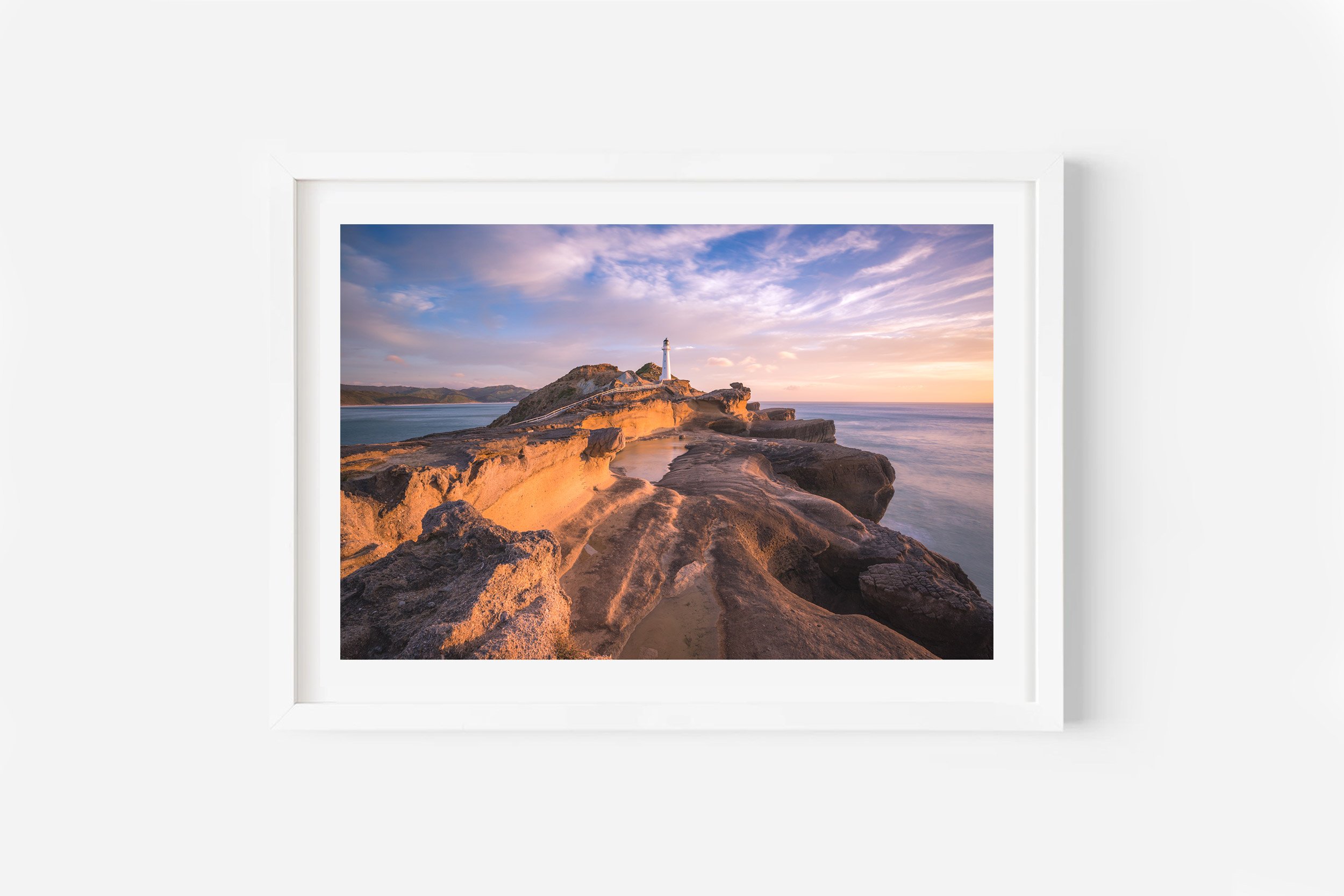Castlepoint Lighthouse Sunrise Print Wairarapa New Zealand