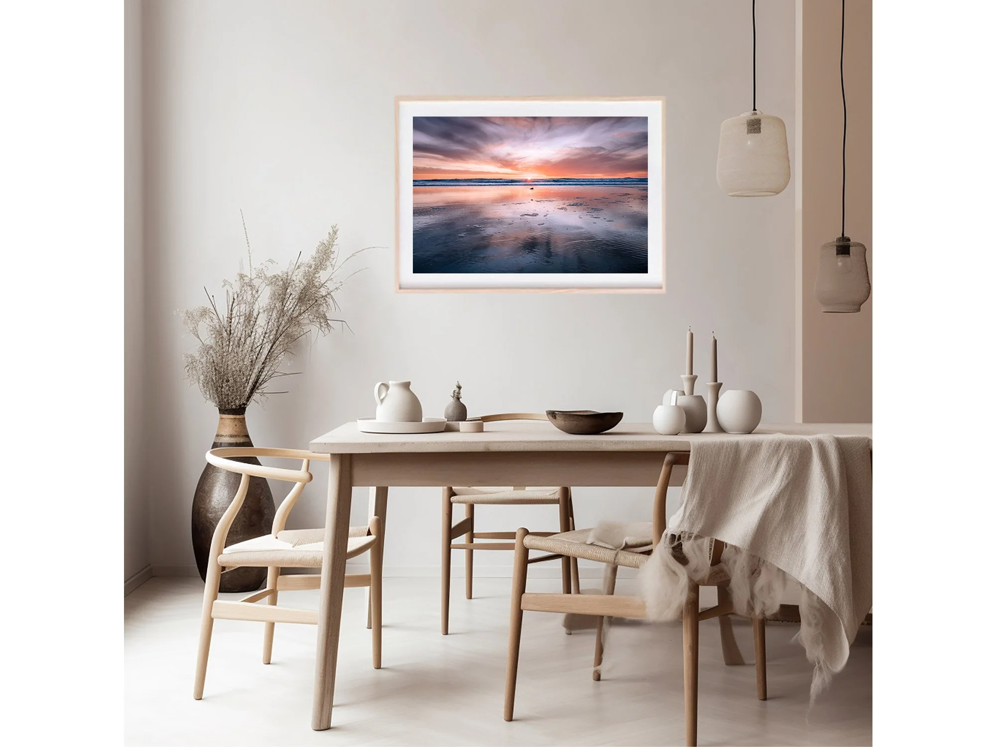 Sunset Back Beach New Plymouth Taranaki NZ Print