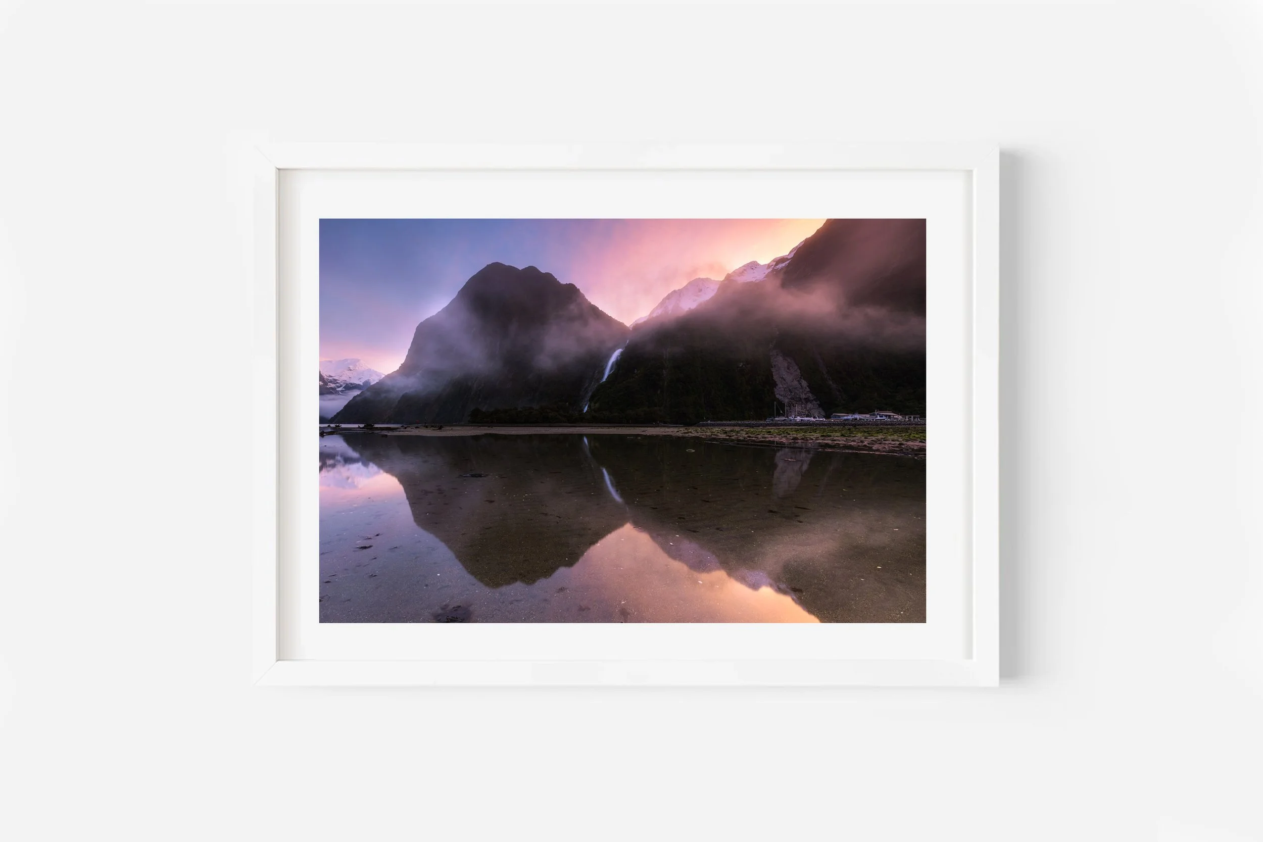 Lady Bowen Falls Milford Sound Fiordland NZ Print
