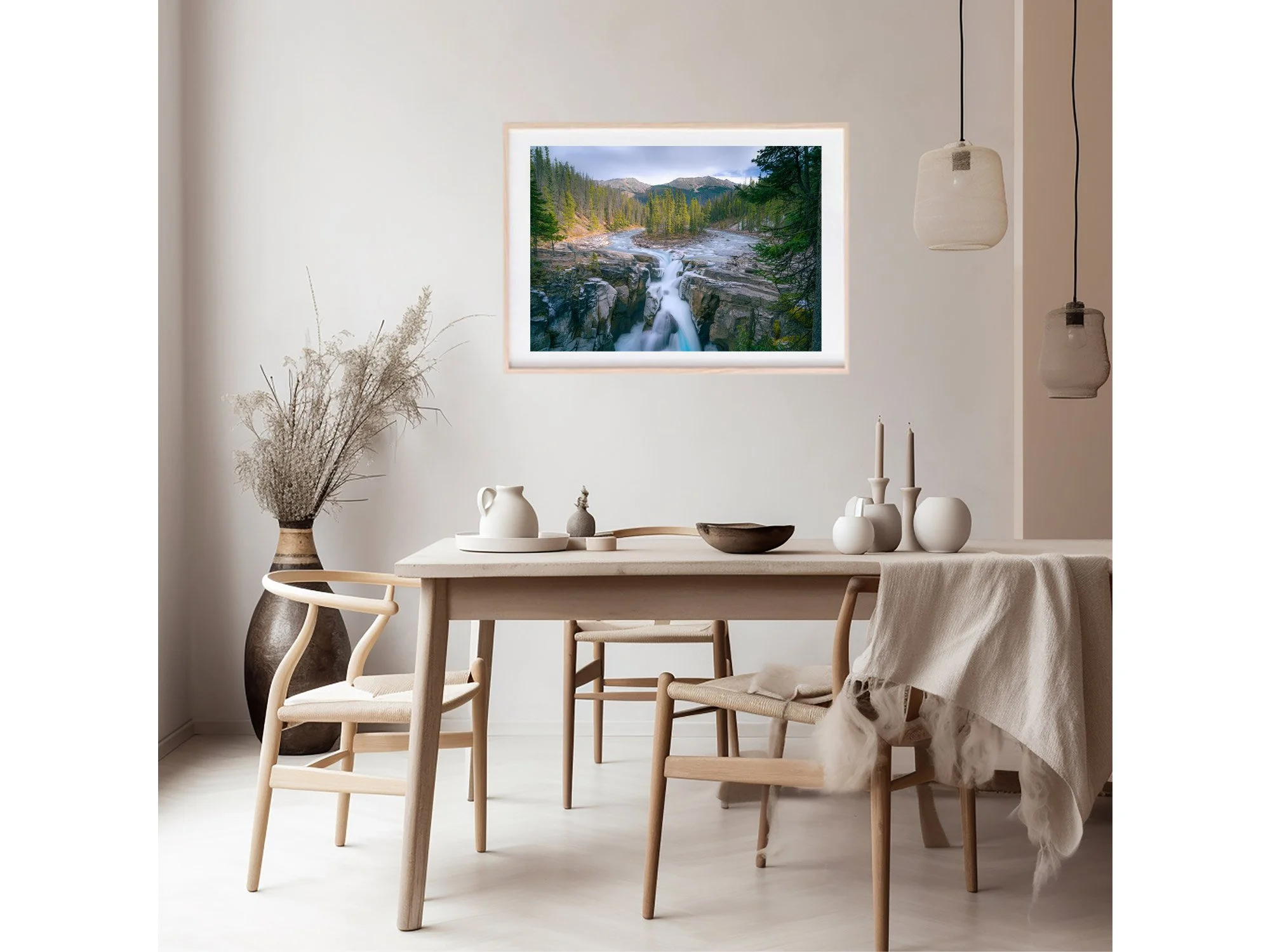 sunwapta falls jasper national park canada print