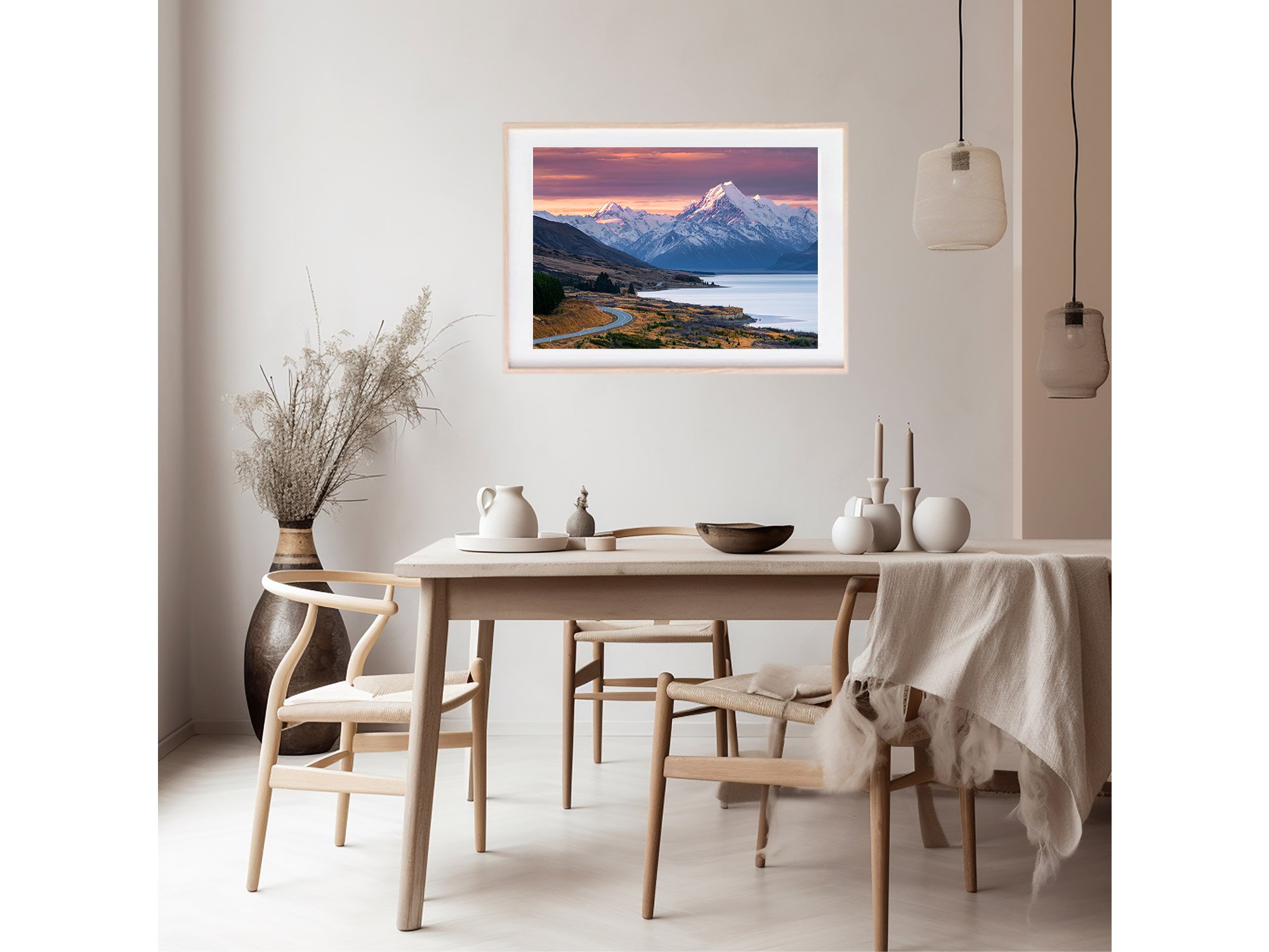 Road to Mount Cook Sunset NZ Print