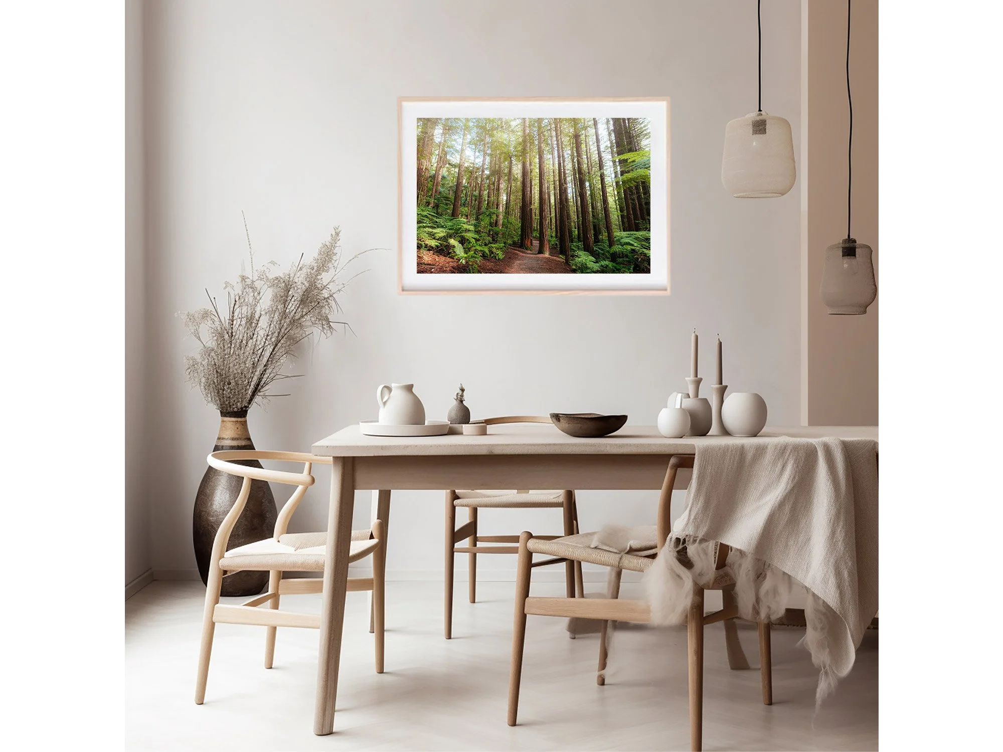 Redwood Forest Track Rotorua NZ Print