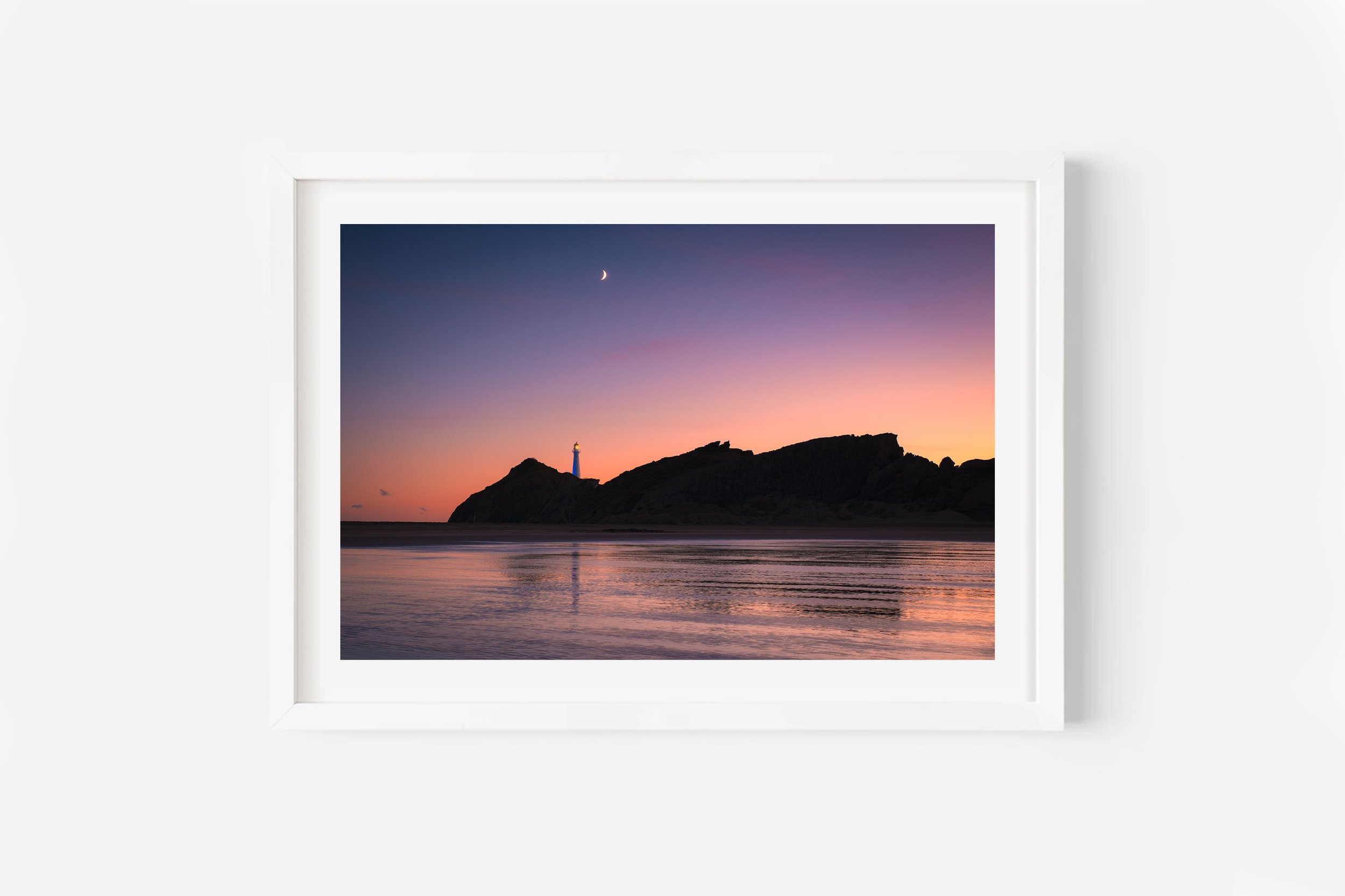Castlepoint Lighthouse Sunrise Wairarapa NZ Print