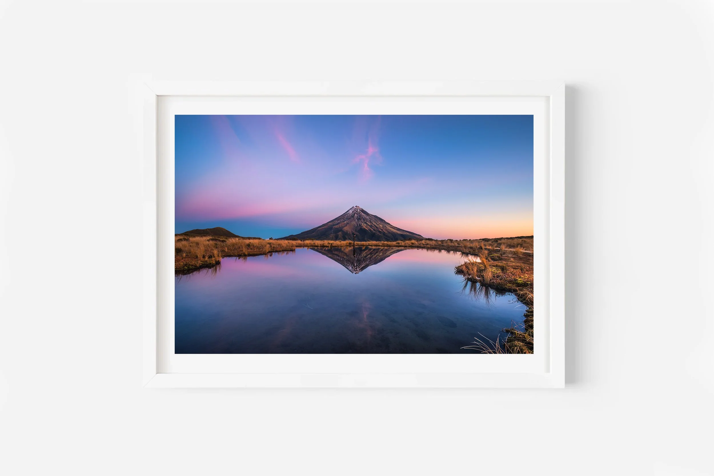 Pouakai Tarns Sunset Mount Taranaki NZ Print