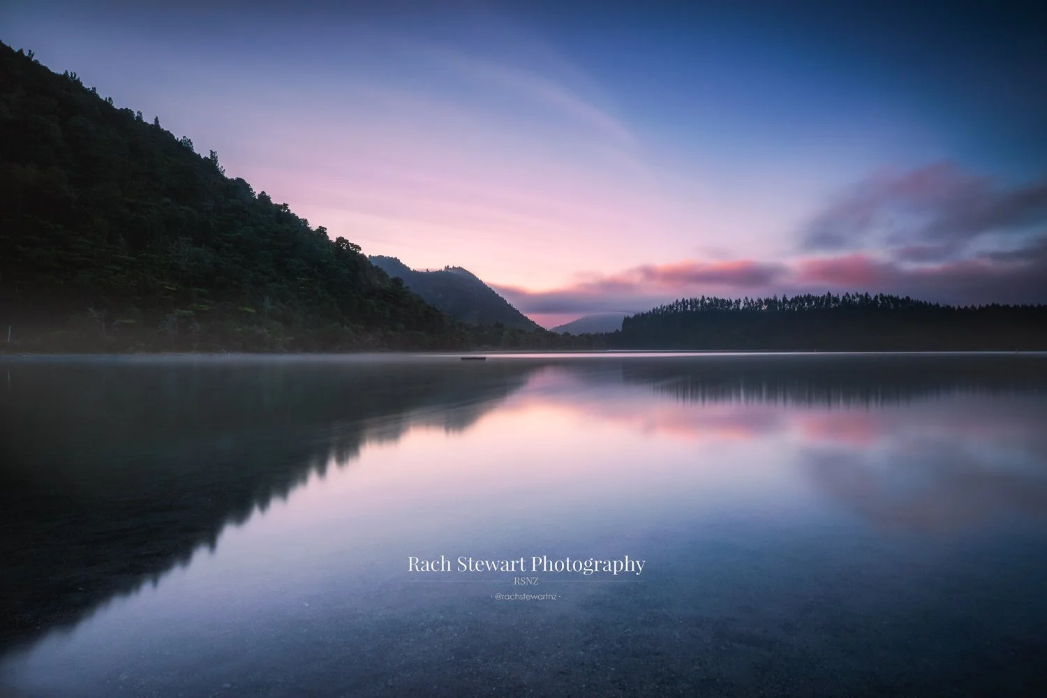 Top 10 Blue Lake Tikitapu Rotorua Sunrise NZ Print
