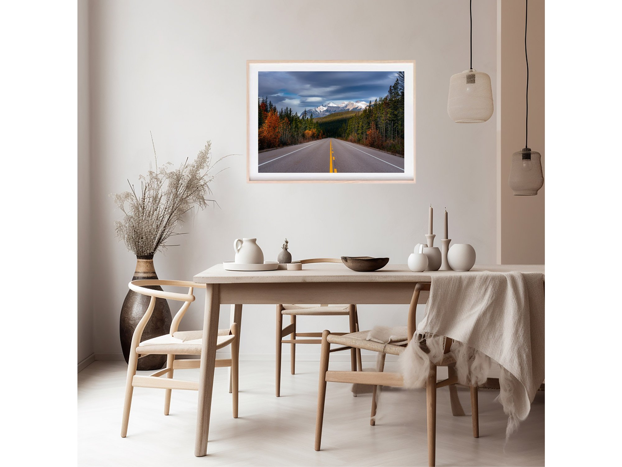icefields parkway canada rockies road print