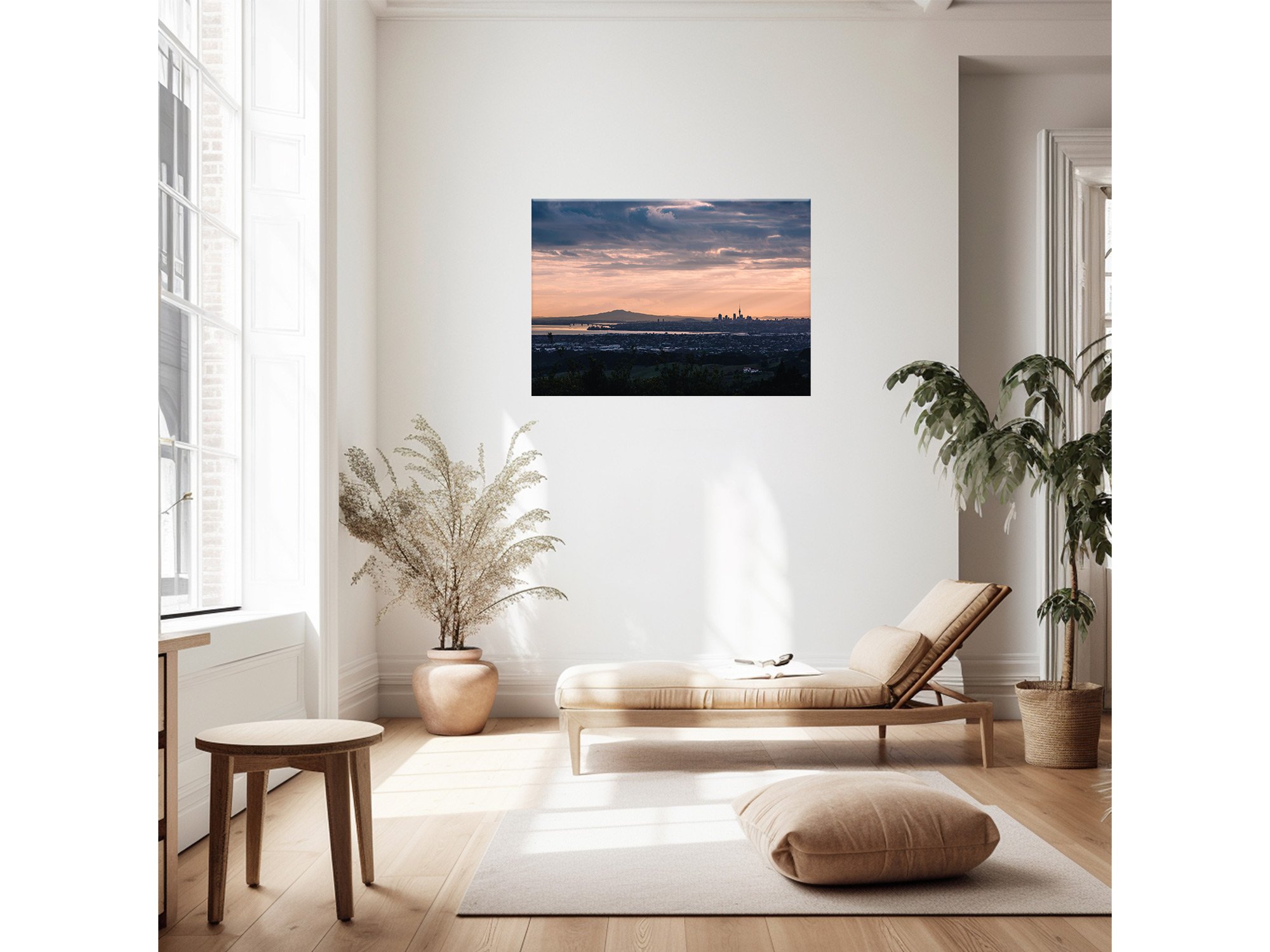 Auckland City Skyline sunrise view NZ Print
