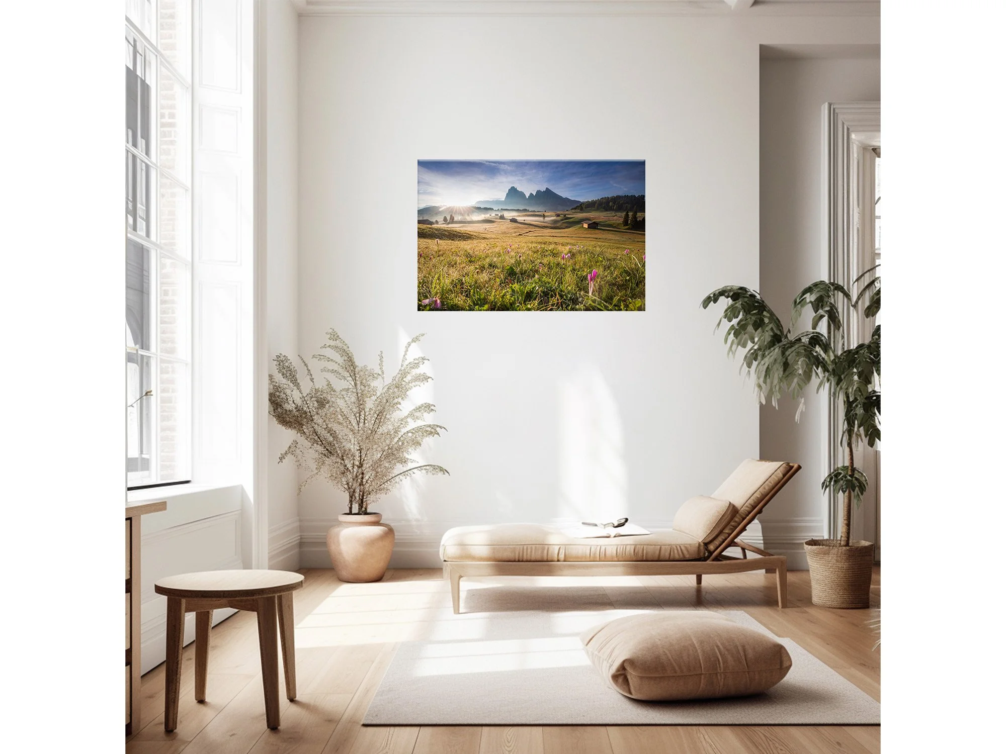 alpe di siusi seiser alm dolomites italy sunrise print