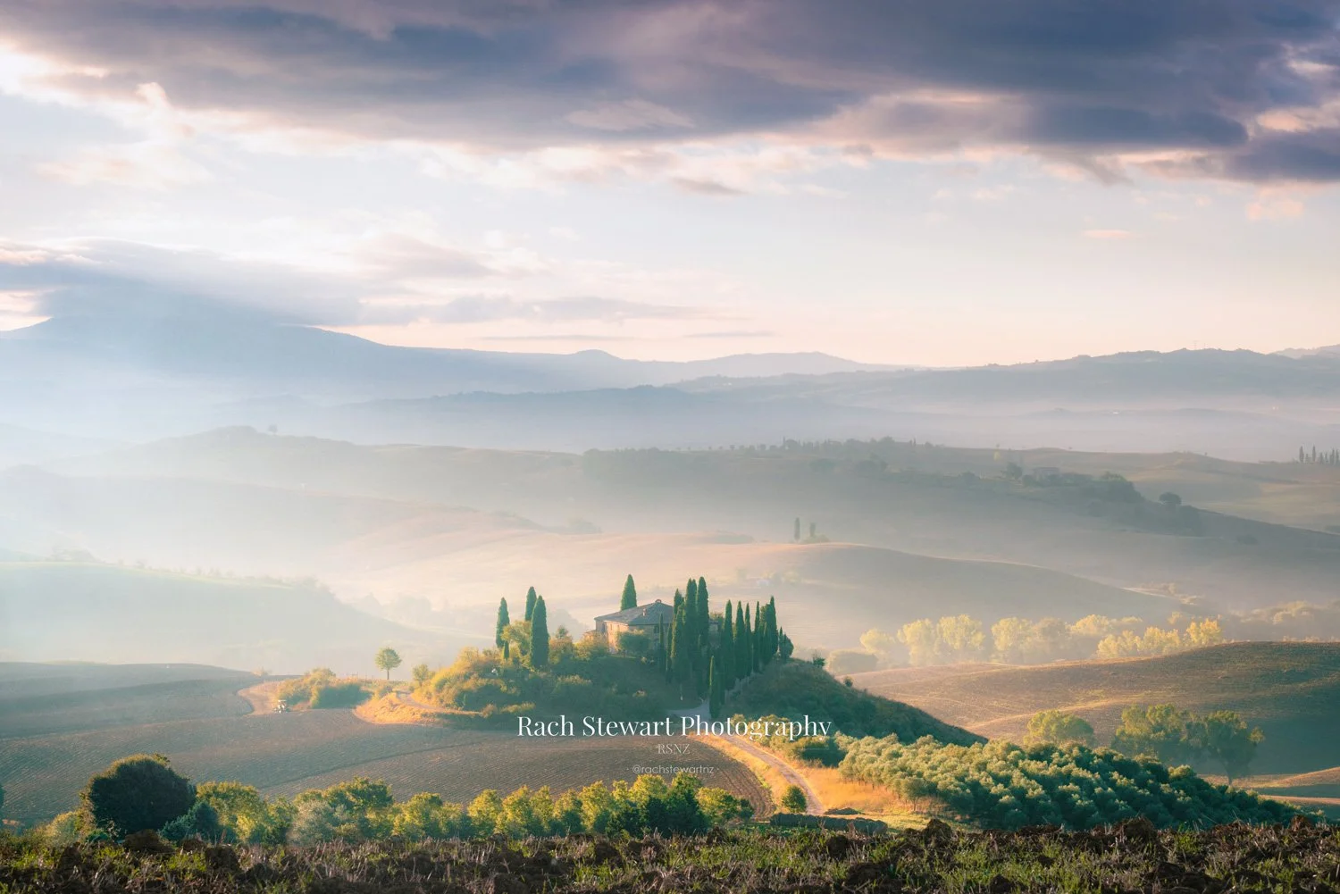 Podere Belvedere Sunrise Tuscany Italy