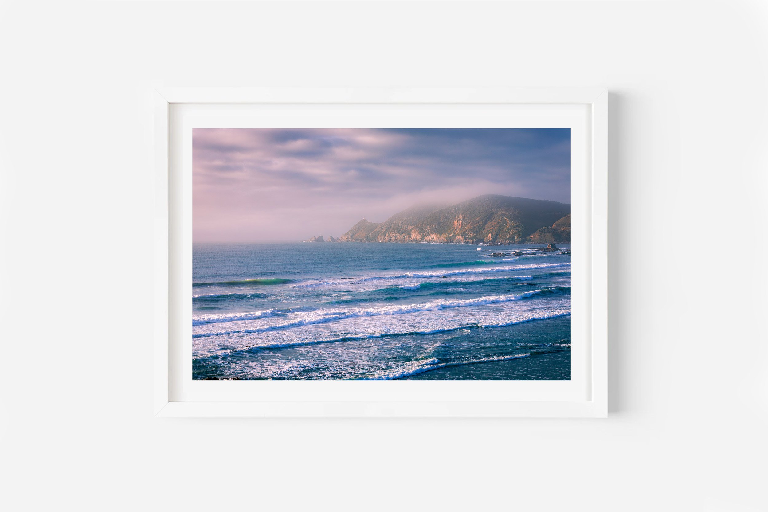 Kaka Point Beach Nugget Point Lighthouse The Catlins NZ Print