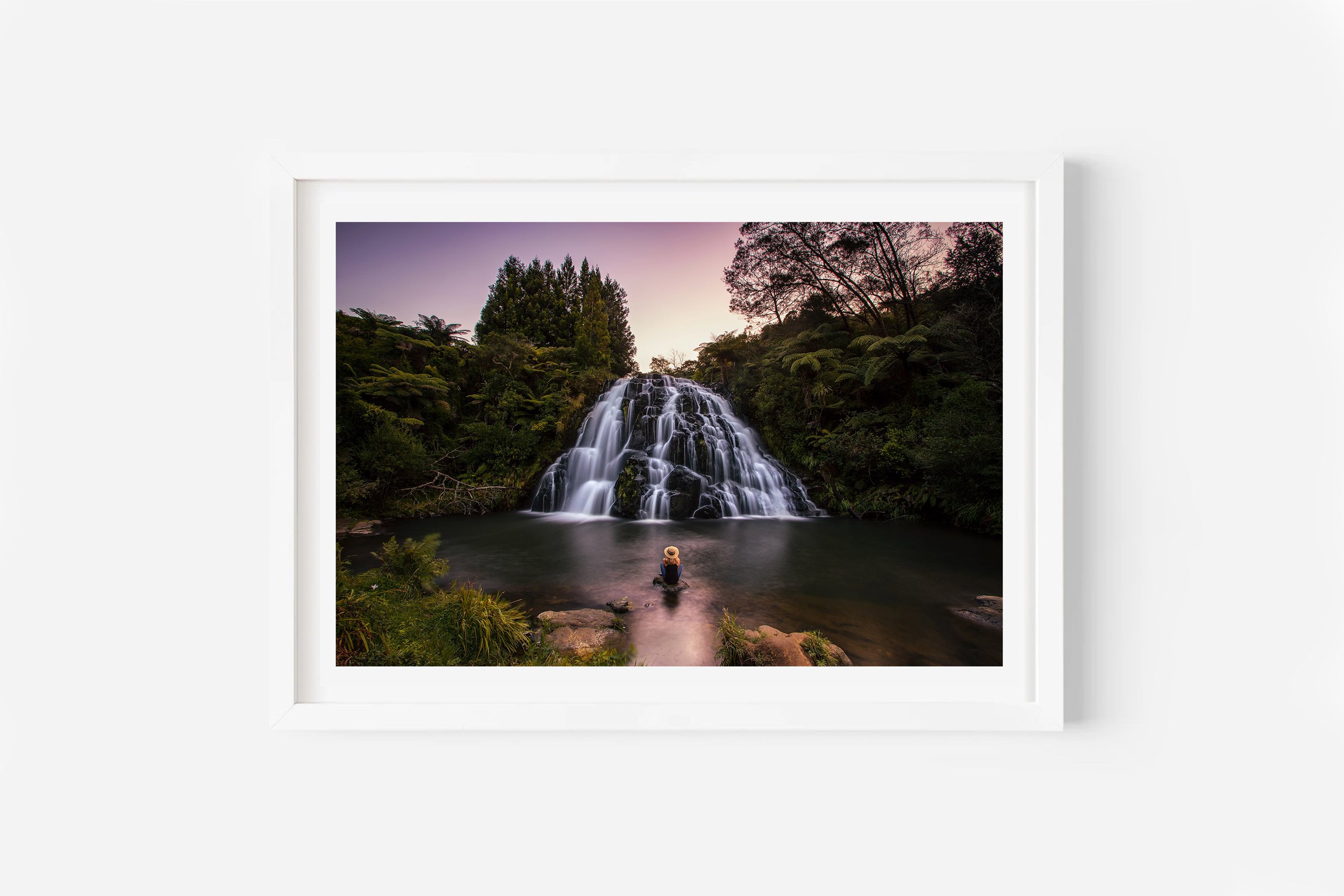 Owharoa Falls Karangahake Gorge Coromandel NZ Print