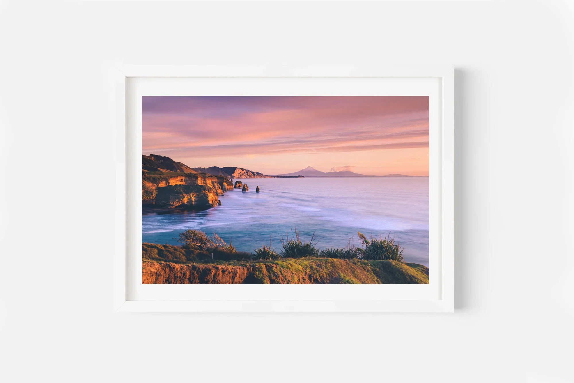 Three Sisters Tongaporutu Taranaki NZ Print