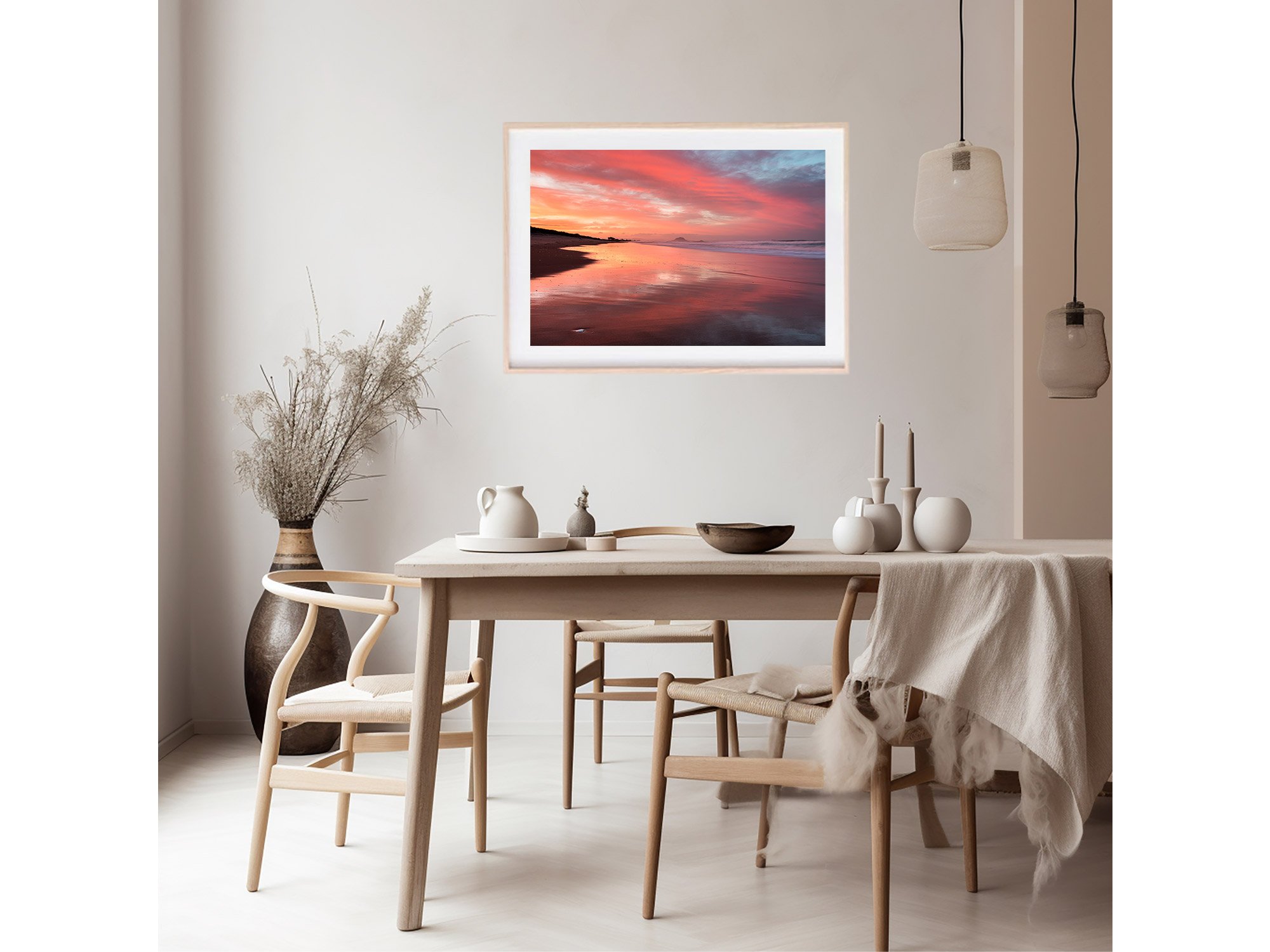 Papamoa Beach sunset Bay of Plenty NZ Print