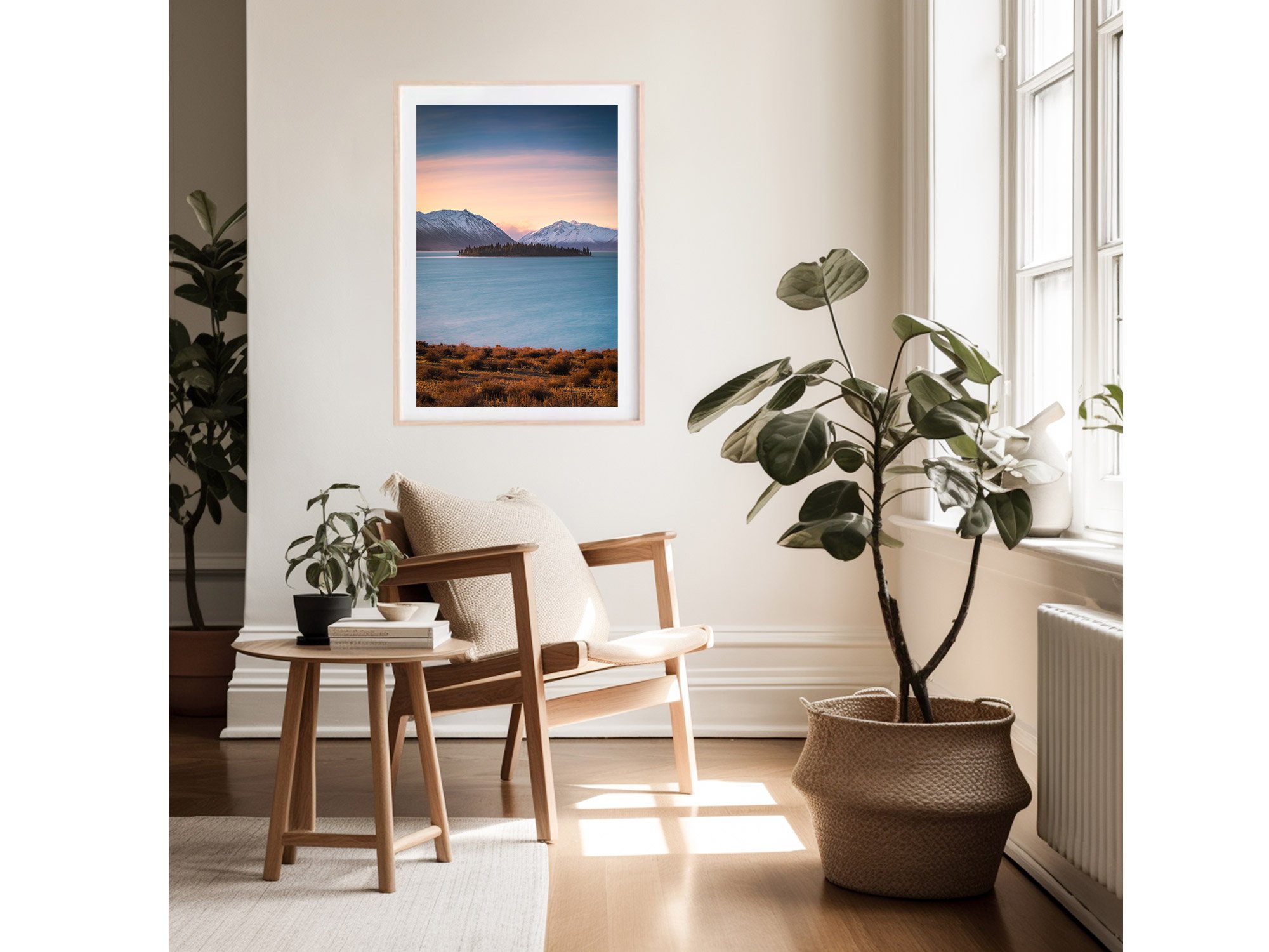 Lake Tekapo Island Sunset NZ Print