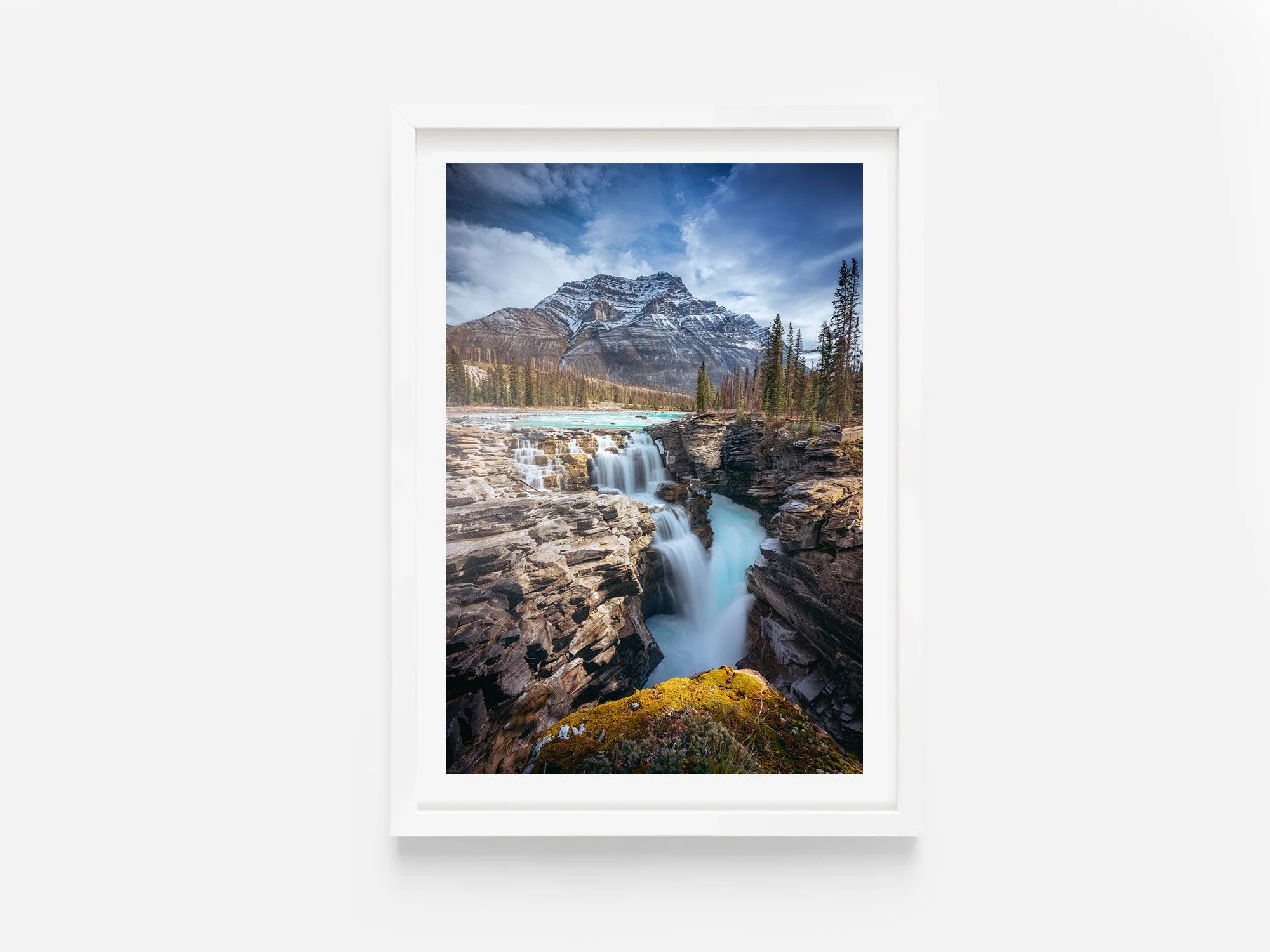 athabasca falls jasper national park canada print