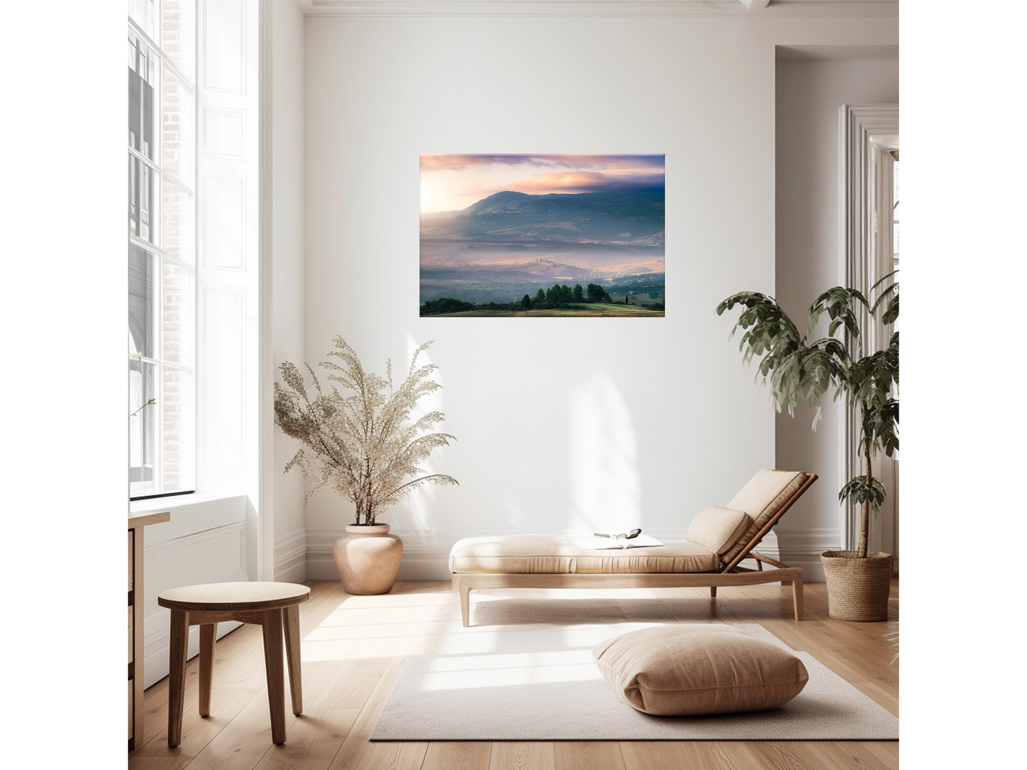 Podere Belvedere Tuscany Italy Sunrise View Print