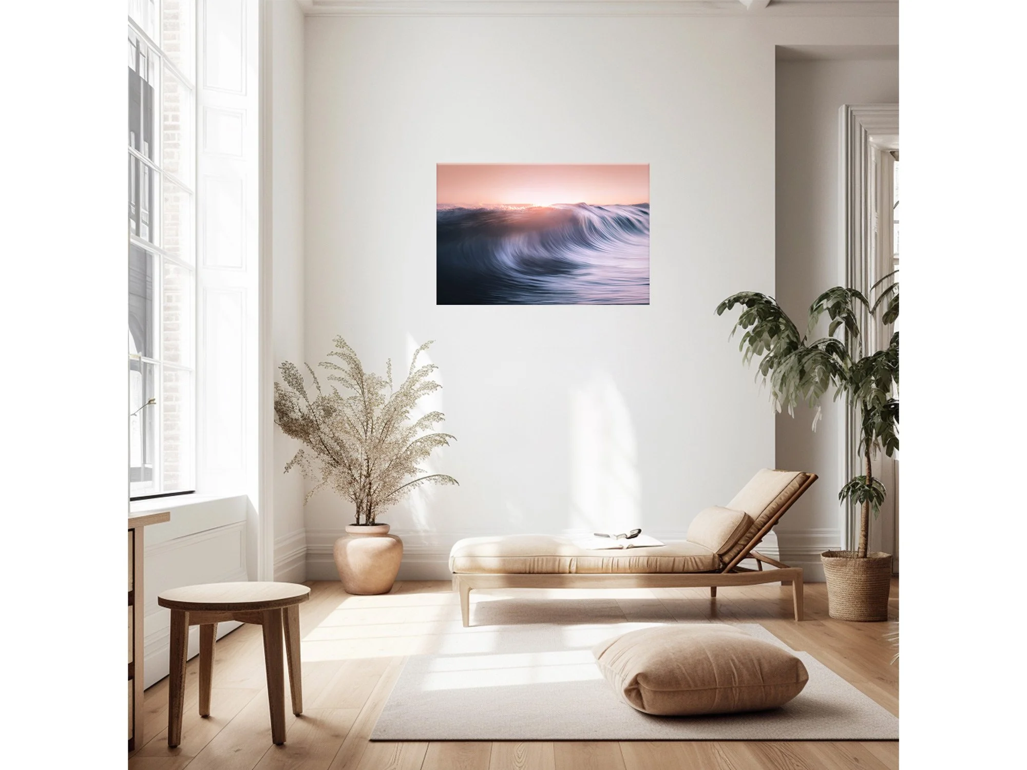 sunrise wave ocean art beach print new zealand mount maunganui