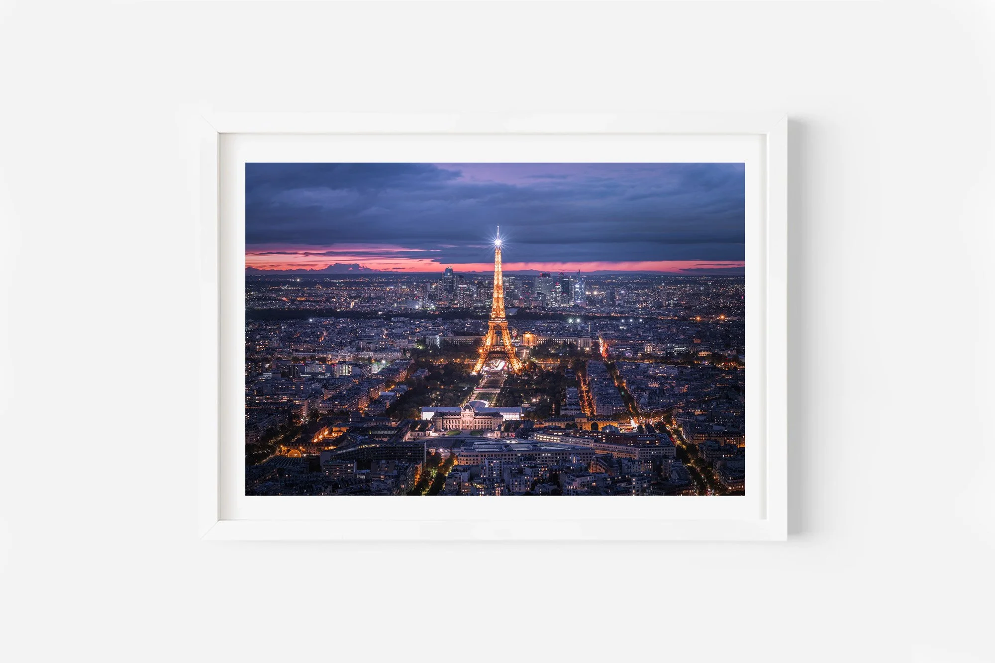 Eiffel Tower from Tour Montpanasse Tower Paris France Print