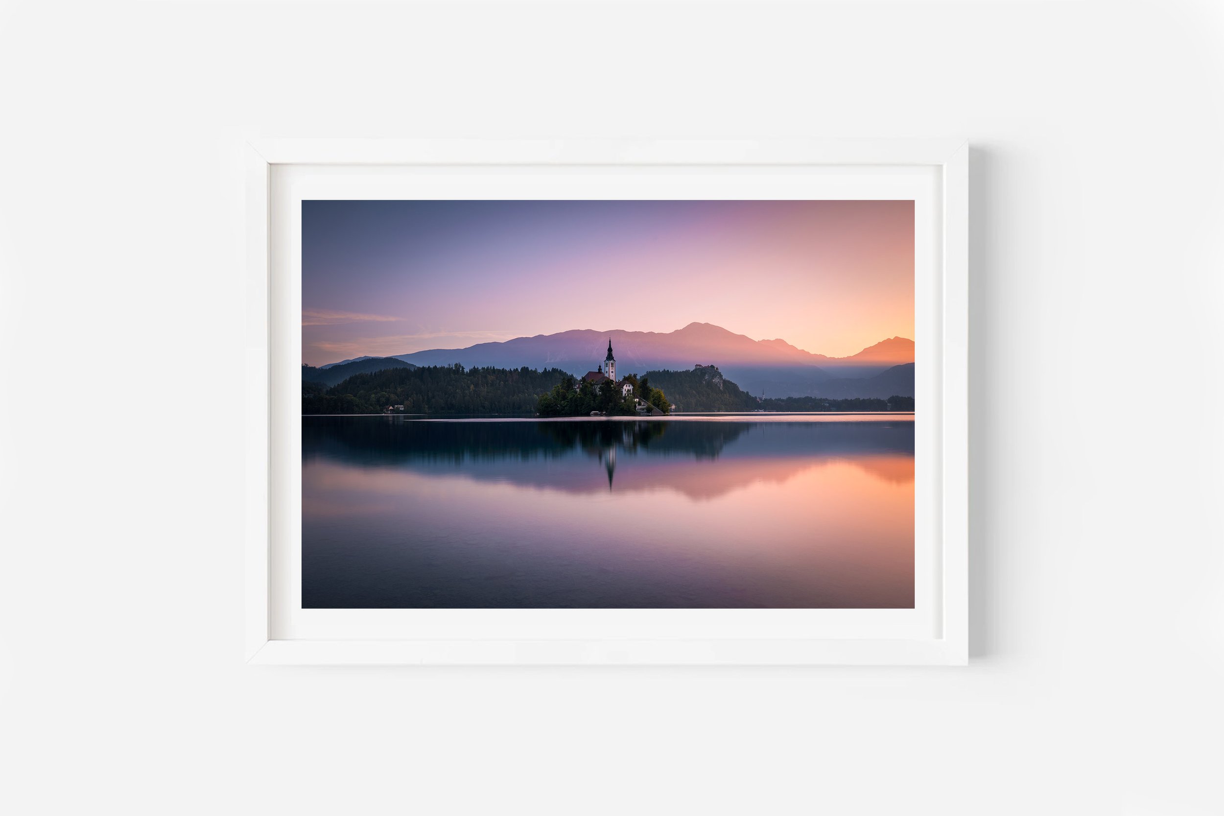 Lake Bled Slovenia Sunrise Print