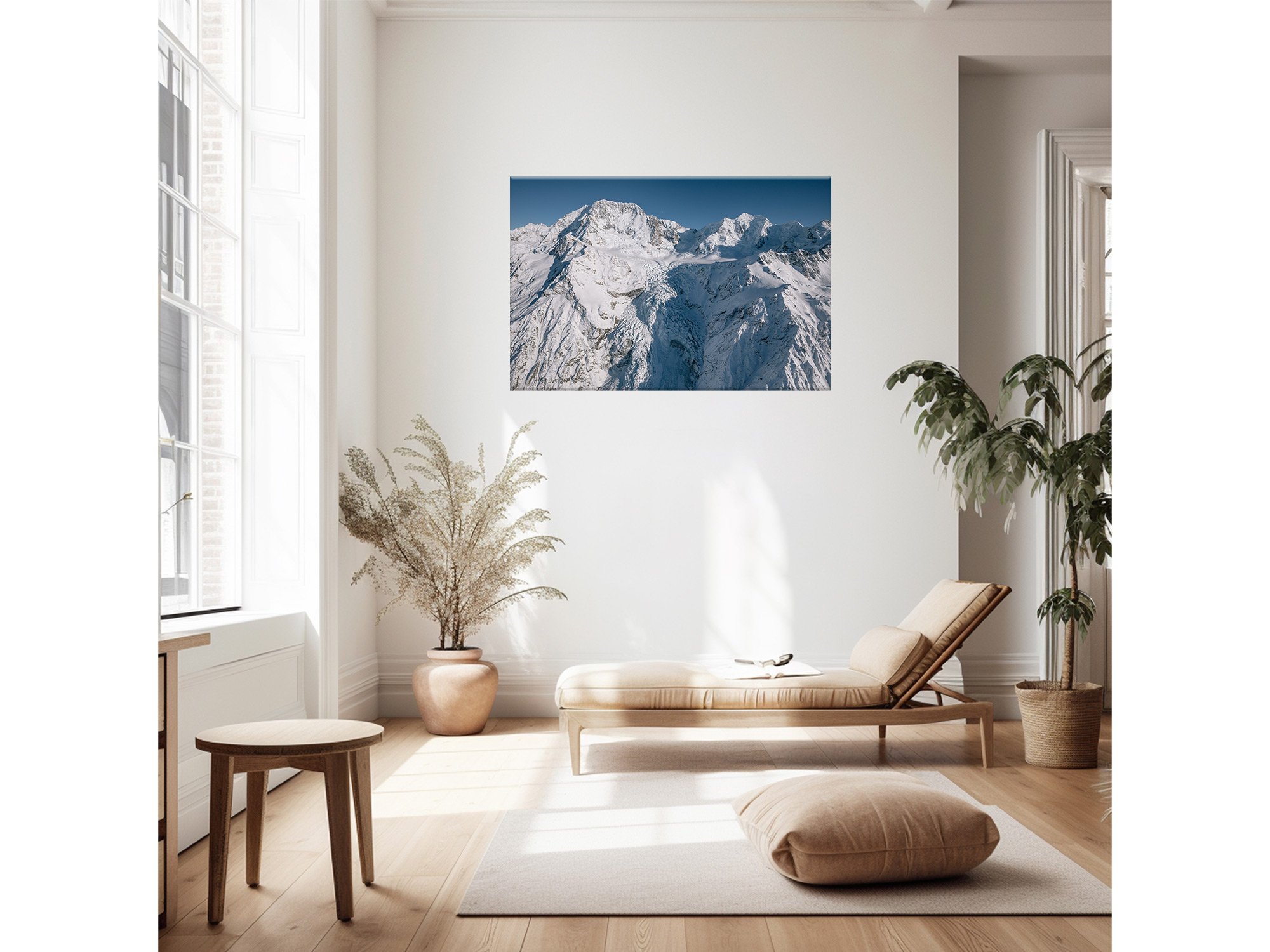 Hochstetter Icefall Aoraki Mount Cook Aerial NZ Print