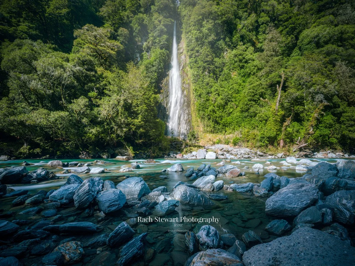 thundercreek falls haast pass nz print