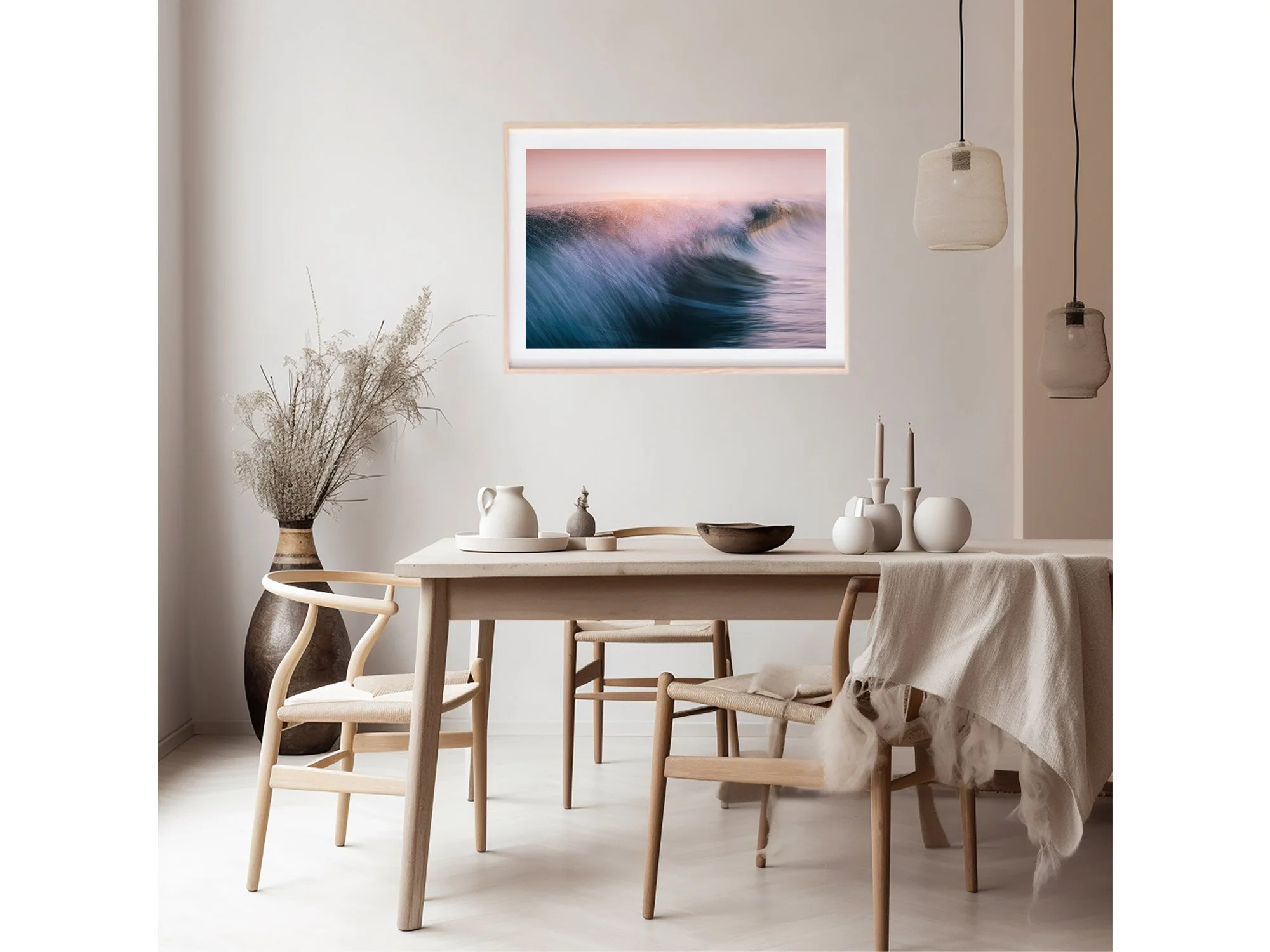 sunrise wave ocean art beach print new zealand mount maunganui