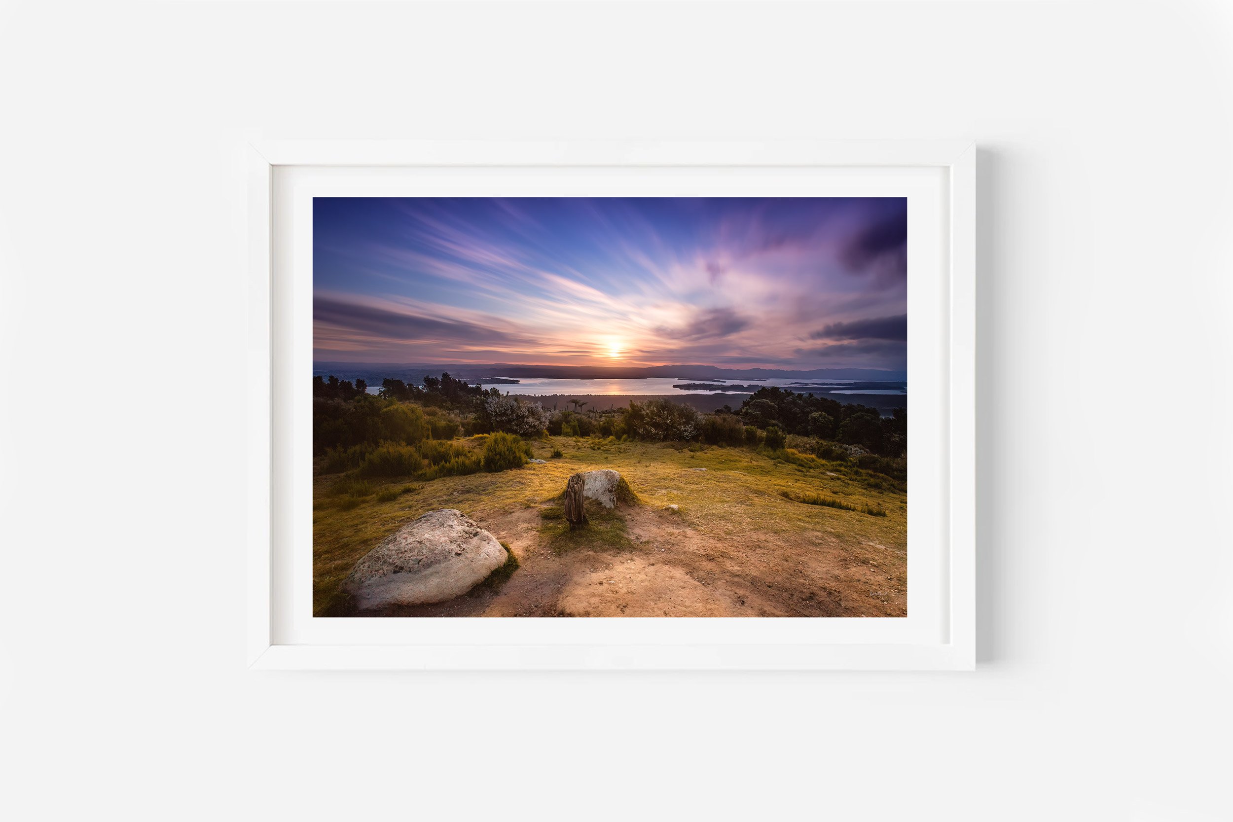 Mount Maunganui summit sunset Bay of Plenty NZ Print
