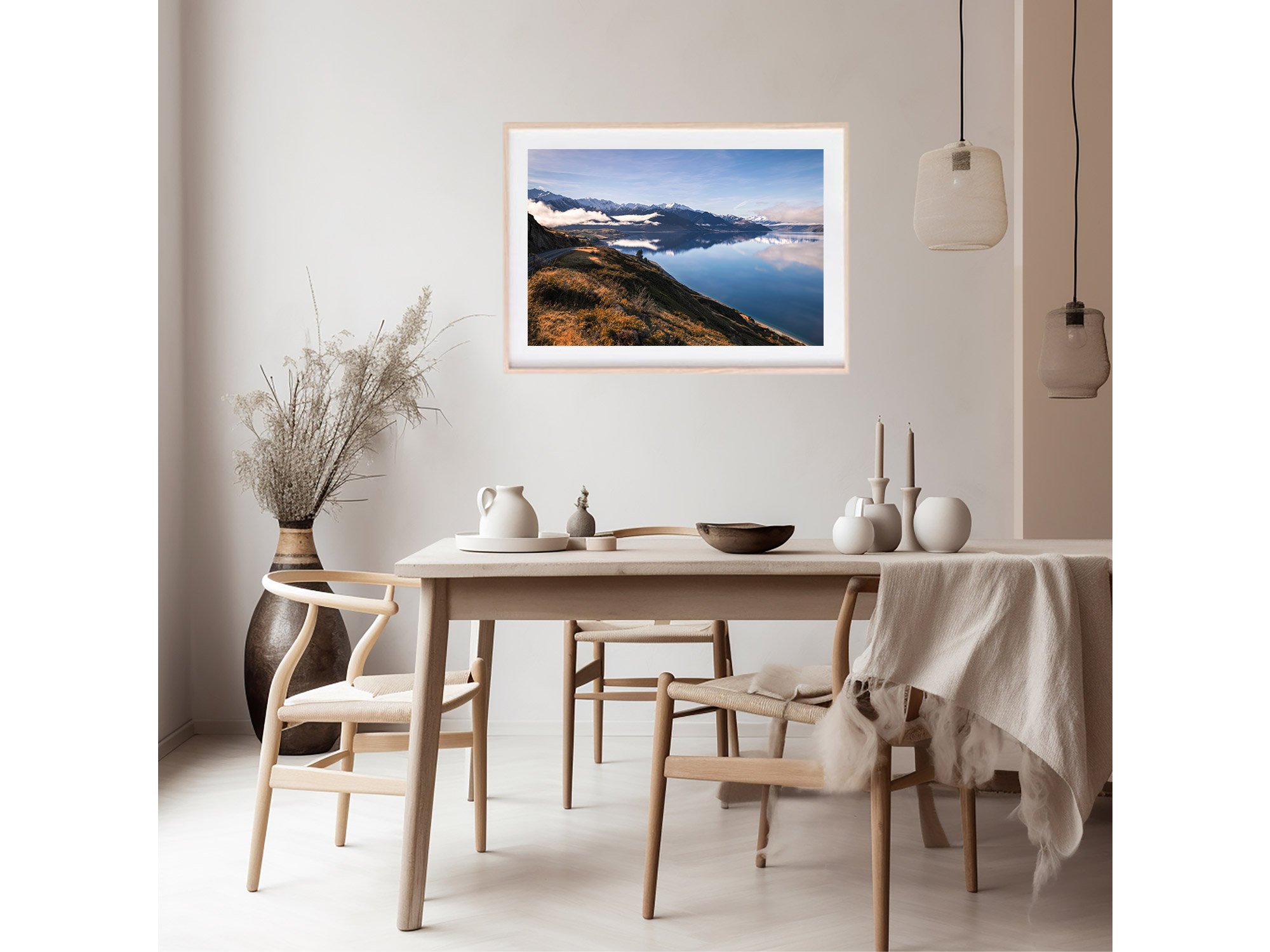 Lake Hawea Lookout Reflection Wanaka NZ Print