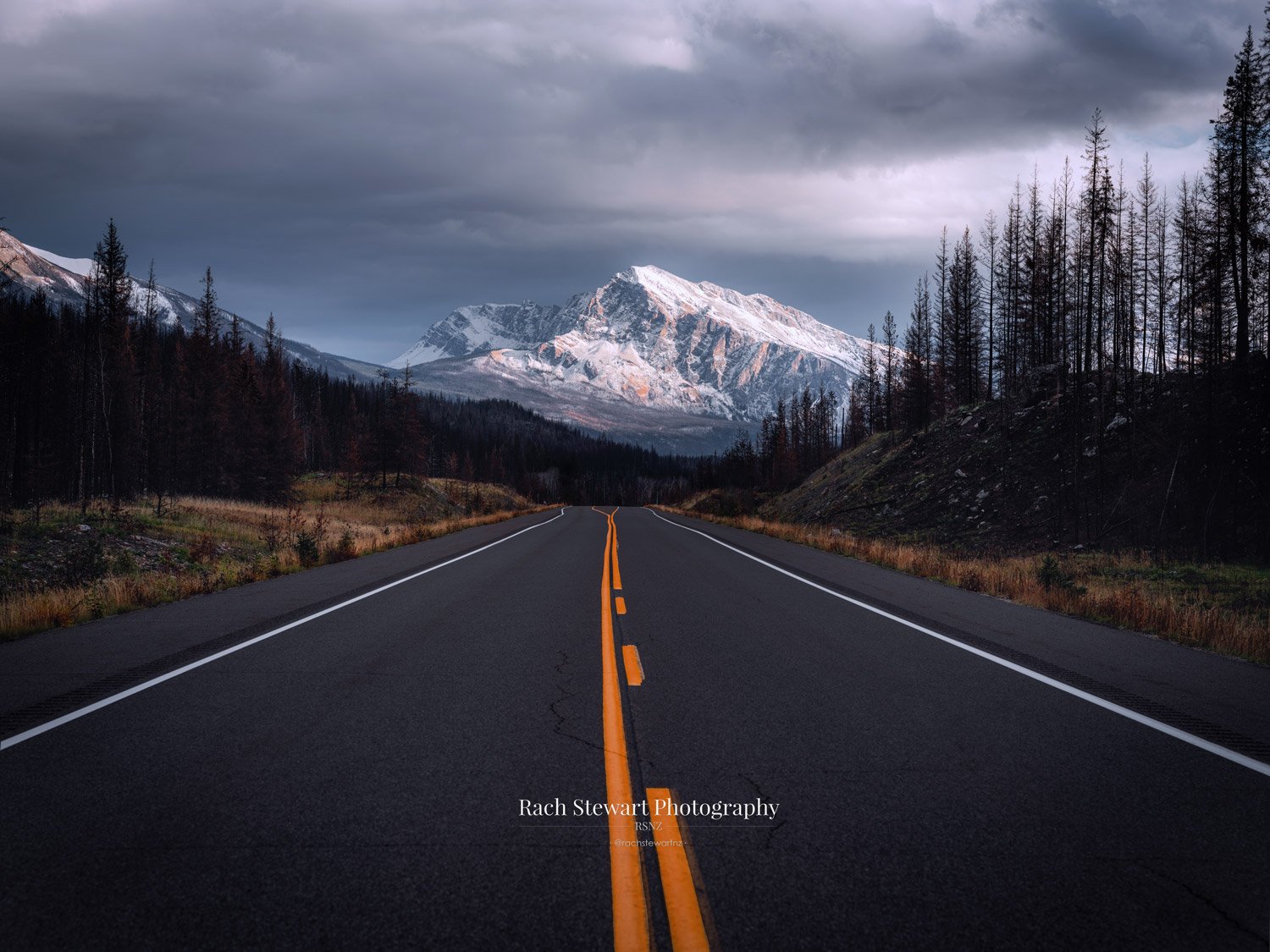 highway 19 jasper canada road print