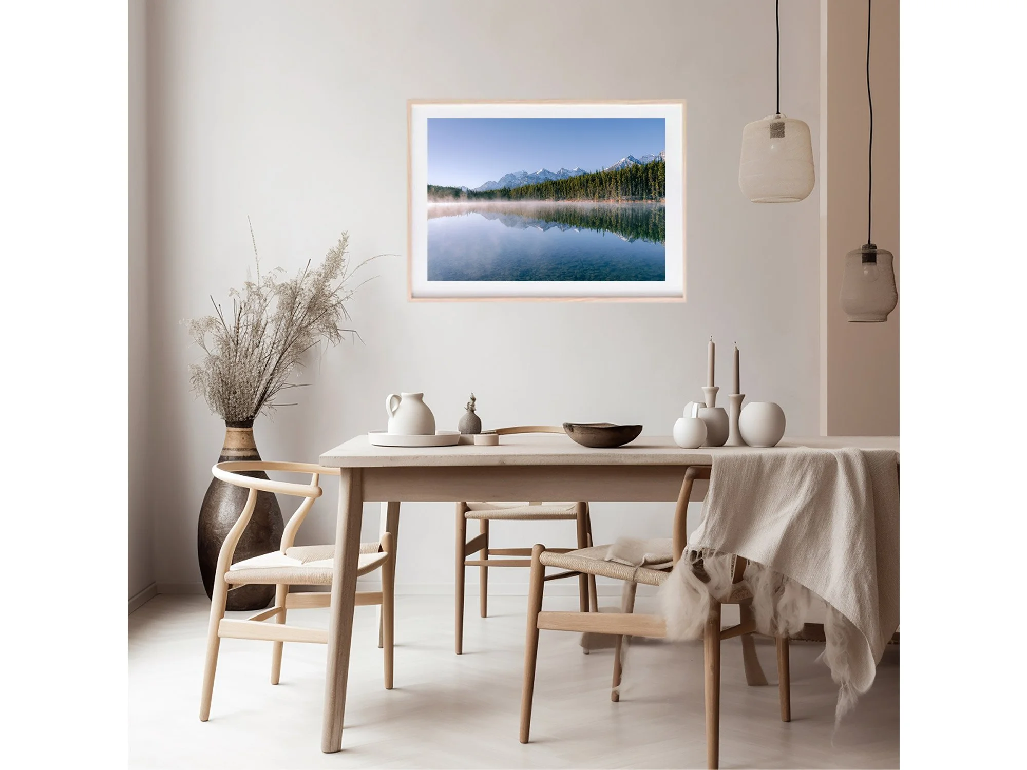 herbert lake banff national park canada sunrise print