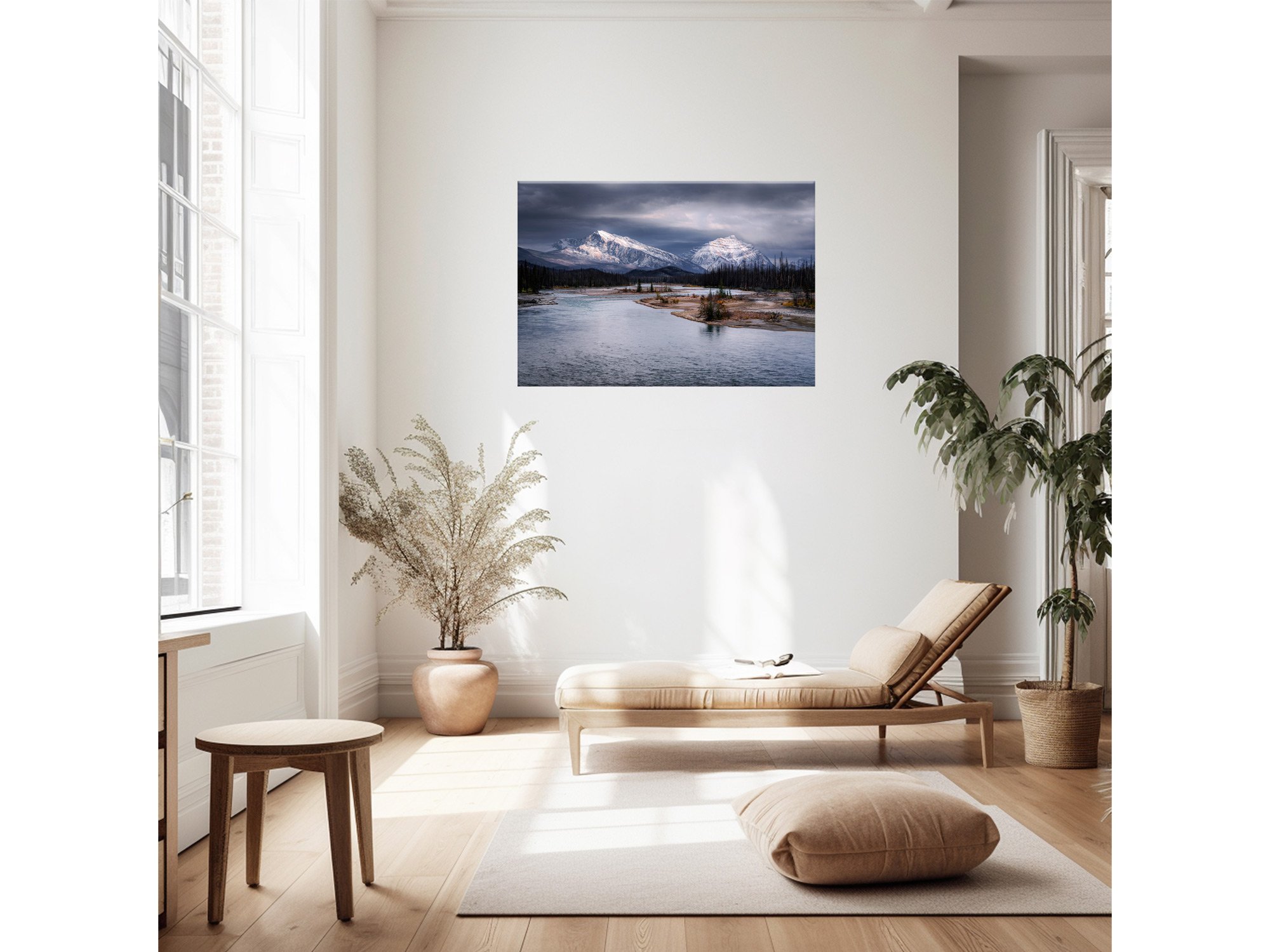 athabasca river jasper canada print