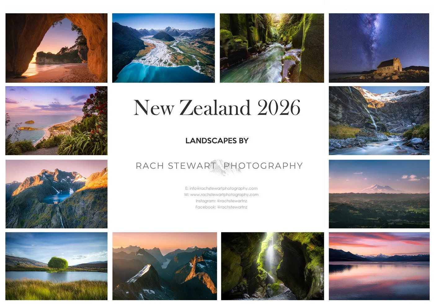 NZ Calendar 2026 - New Zealand Landscape Photography