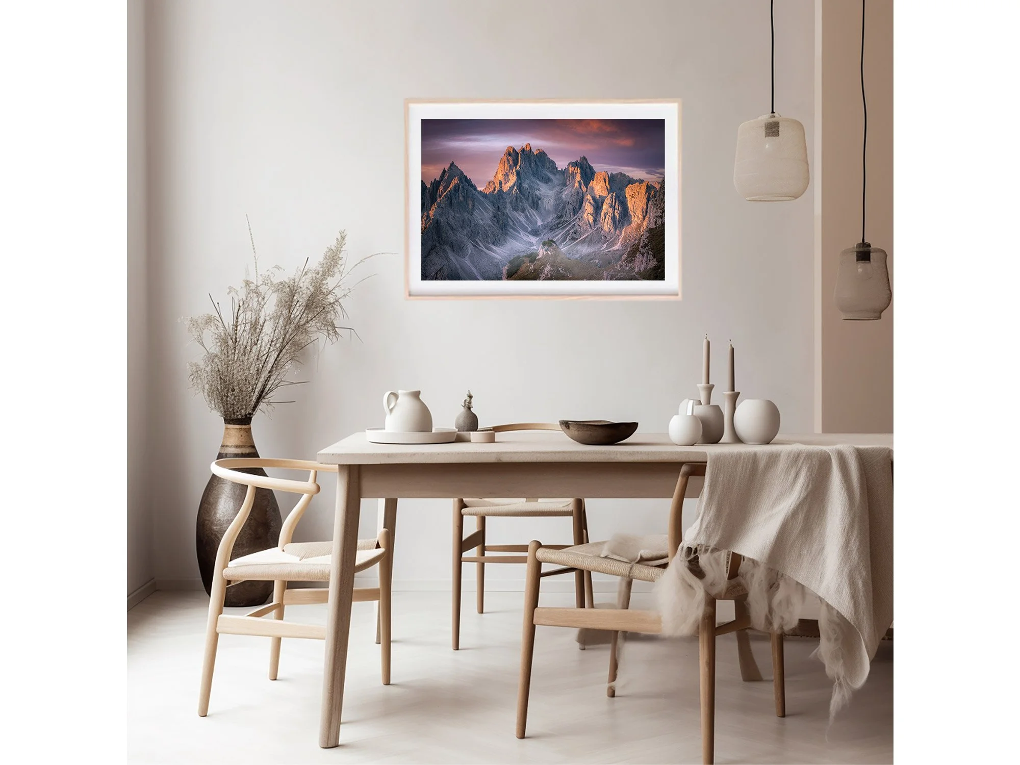 Cima Cadin San Di Lucano Sunrise The Dolomites Italy Print