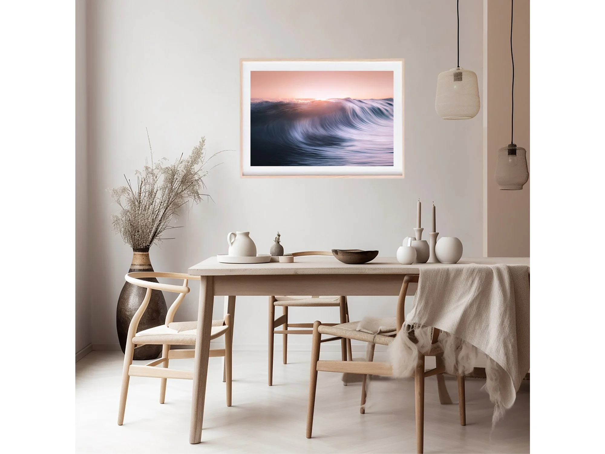 sunrise wave ocean art beach print new zealand mount maunganui