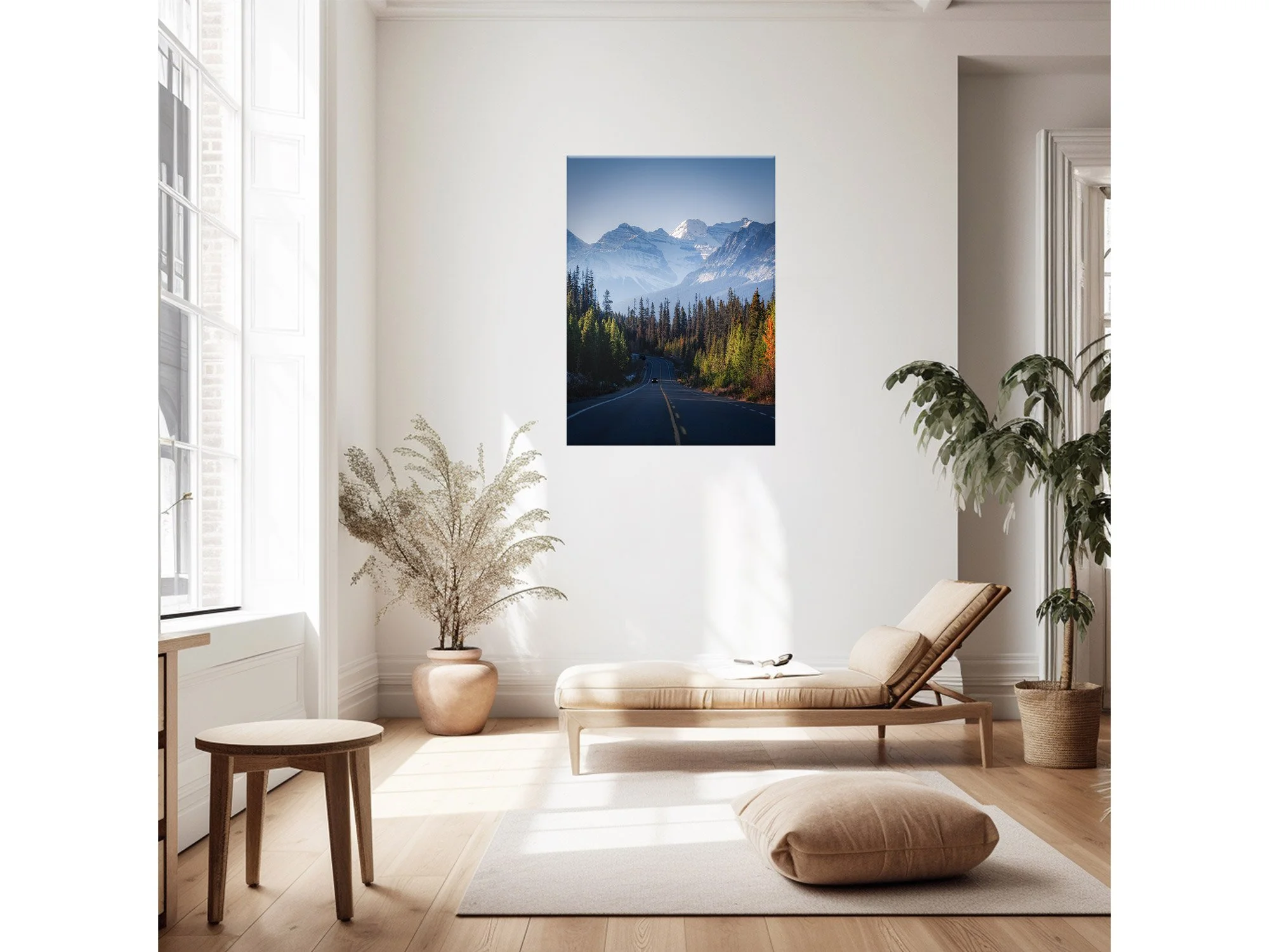 icefields parkway canada rockies road shot print