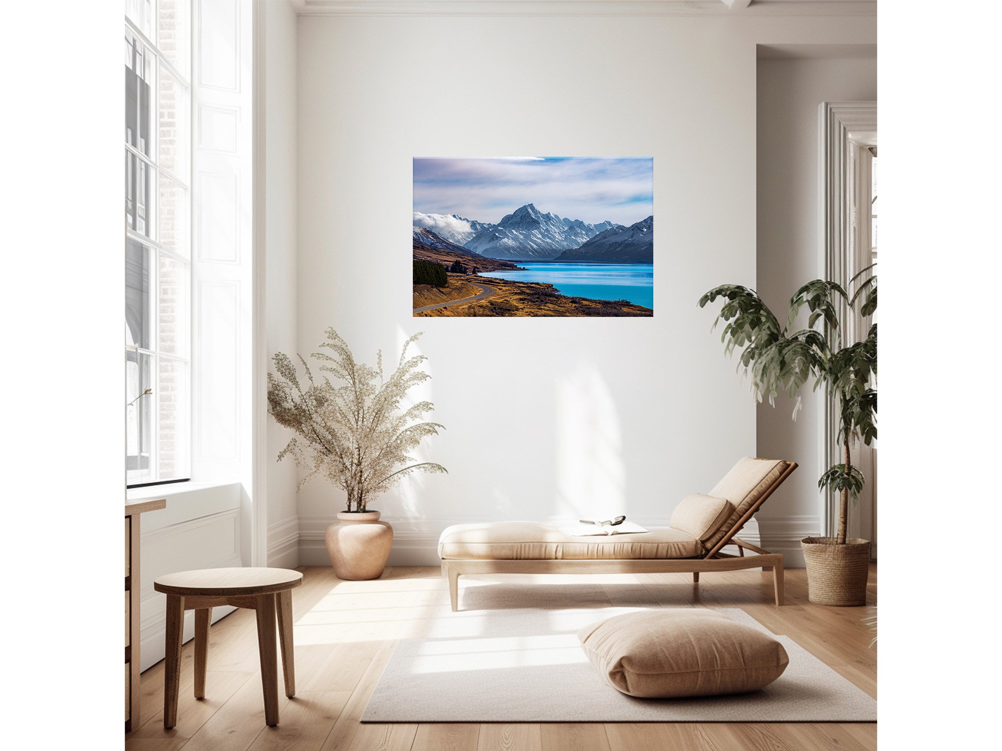 Mount Cook Road Lookout View NZ Print