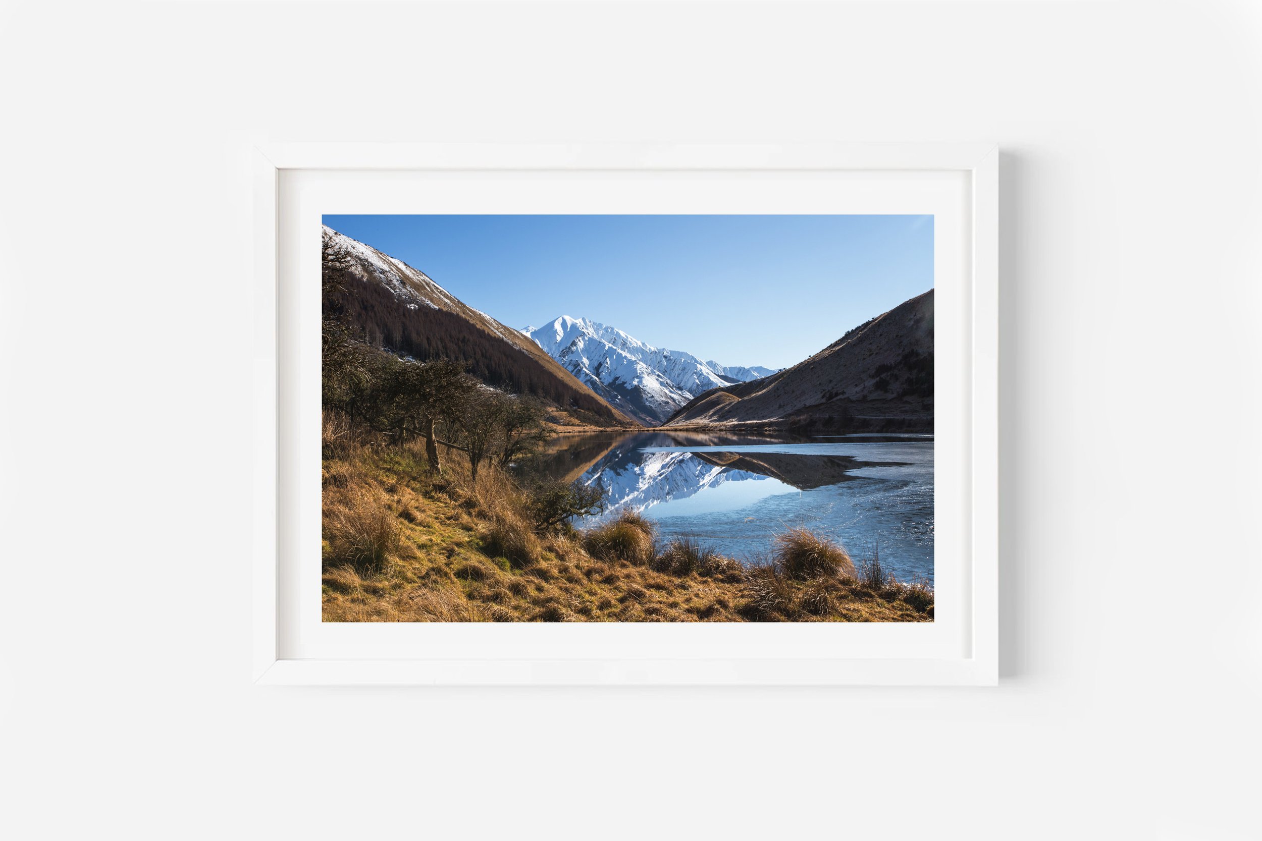 Lake Kirkpatrick Moke Lake Queenstown NZ Print