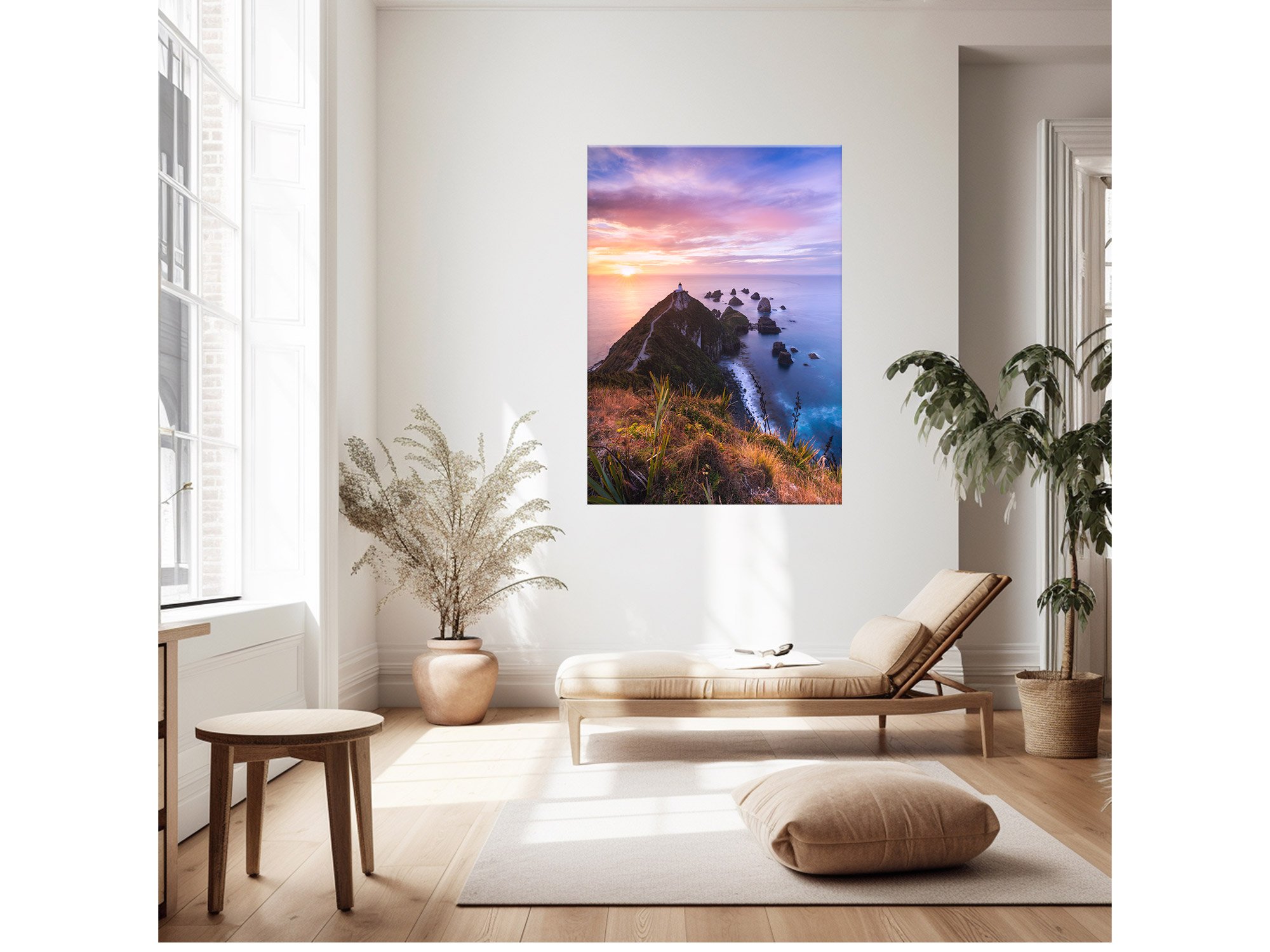 Nugget Point Lighthouse sunrise NZ Print
