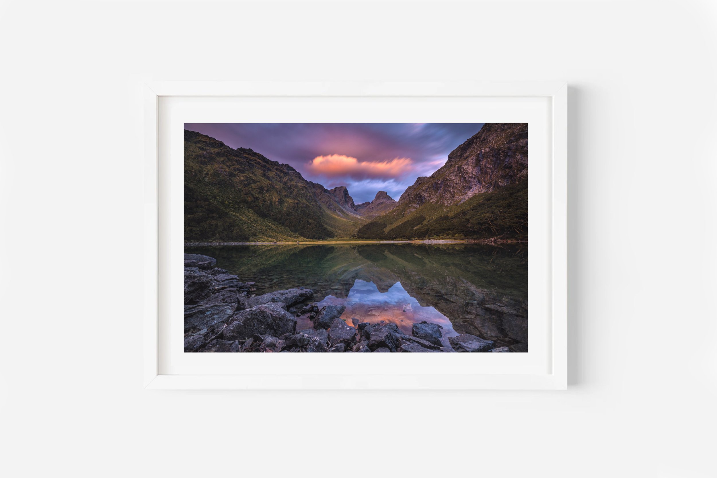 Lake Mackenzie Routeburn Track Fiordland NZ Print