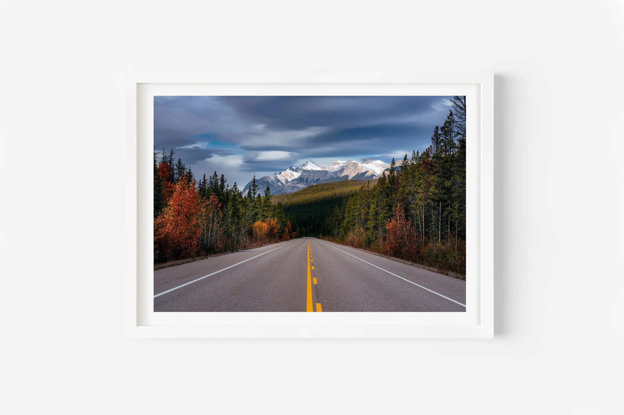 icefields parkway canada rockies road print