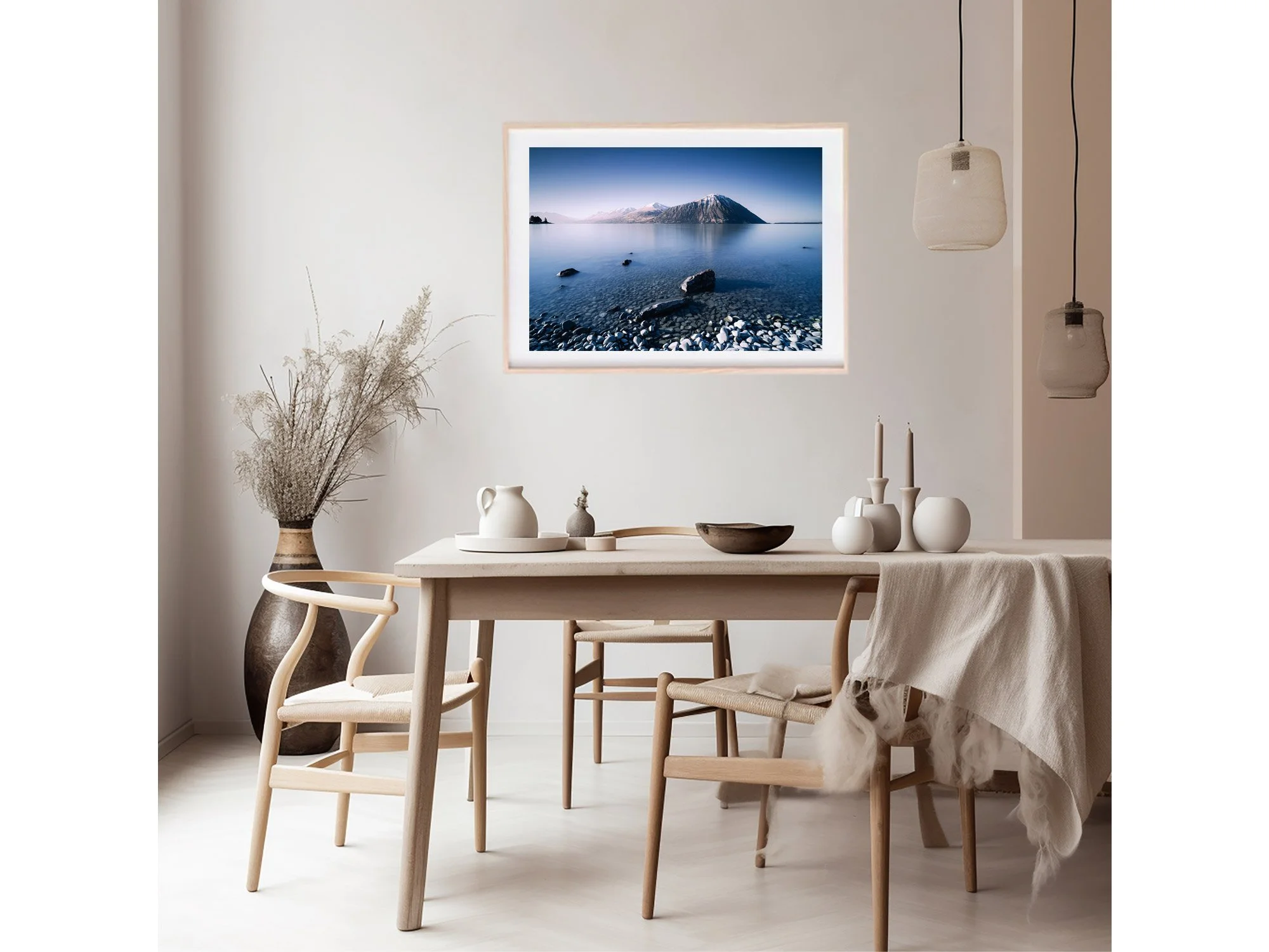 lake ohau mackenzie new zealand print
