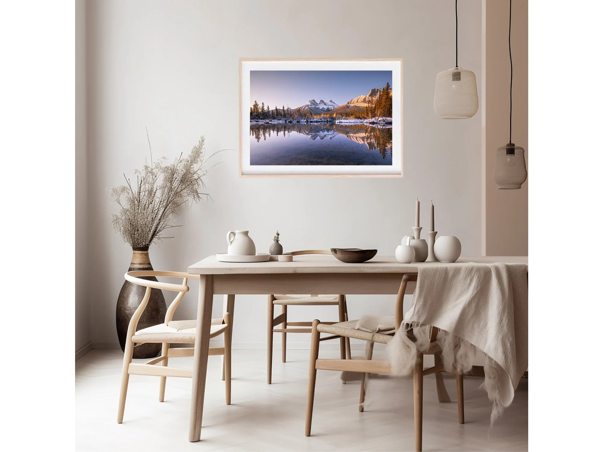Three Sisters Canmore Policeman Creek Print Canada
