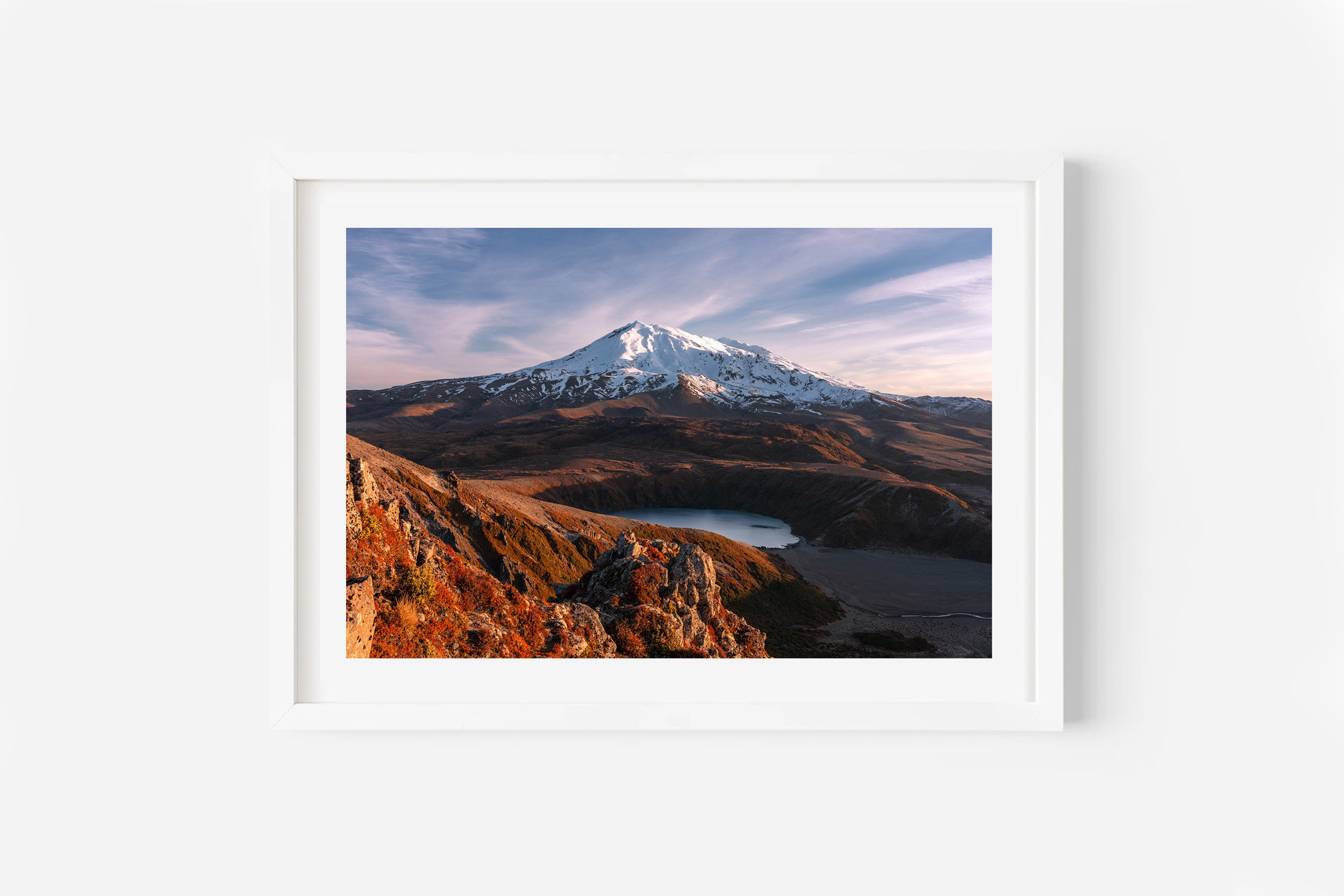 Lower Tama Lake Tongariro National Park NZ Print