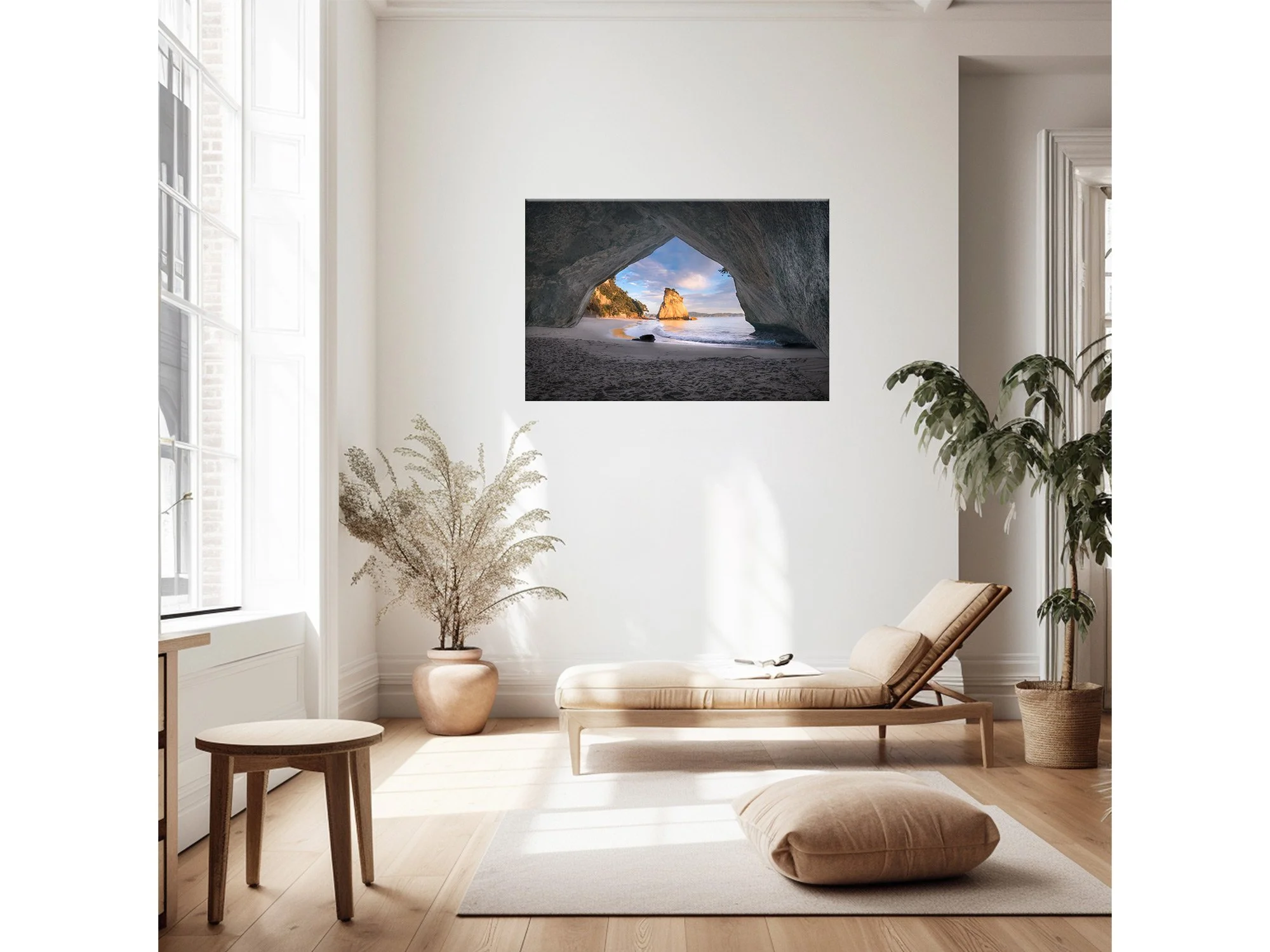 Cathedral Cove Cave Sunrise Hahei Coromandel NZ Print