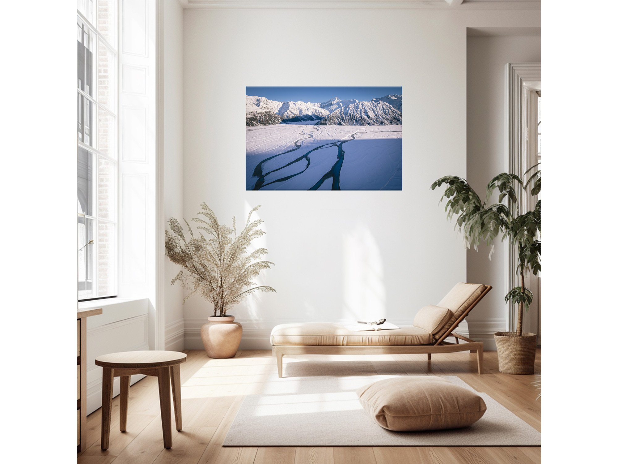 Mount Cook Braided Rivers NZ Print