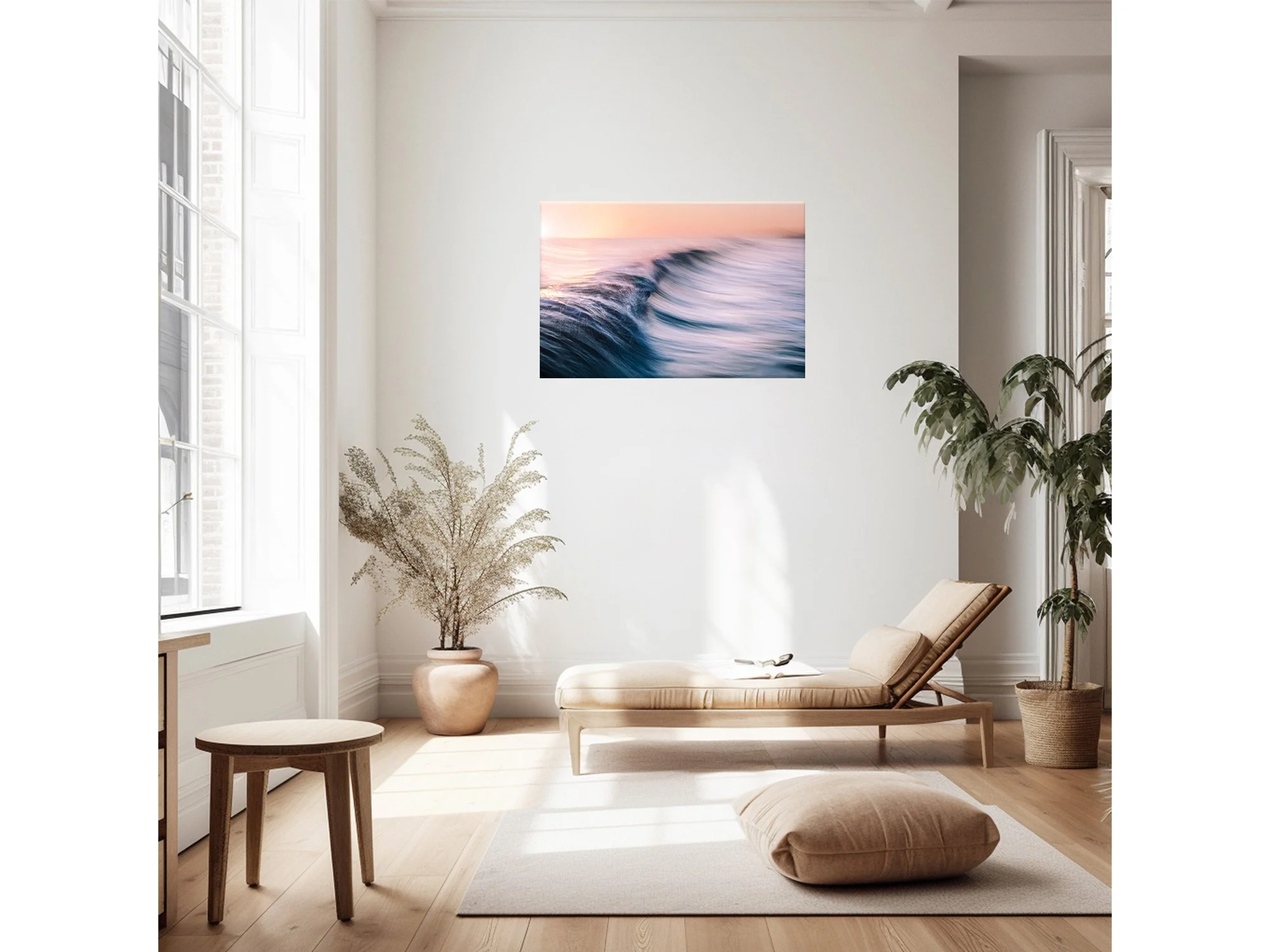 sunrise wave ocean art beach print new zealand mount maunganui