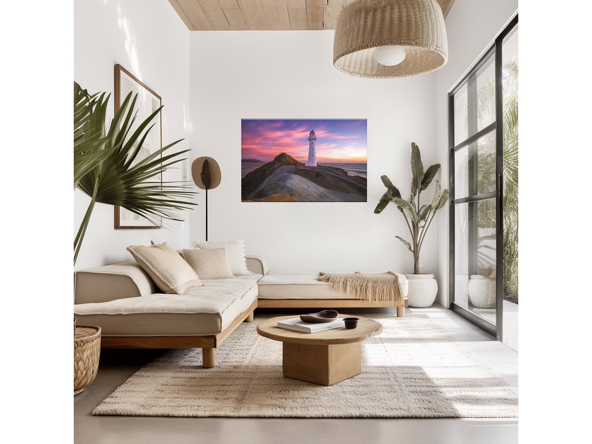 Castlepoint Lighthouse Sunrise Print Wairarapa New Zealand