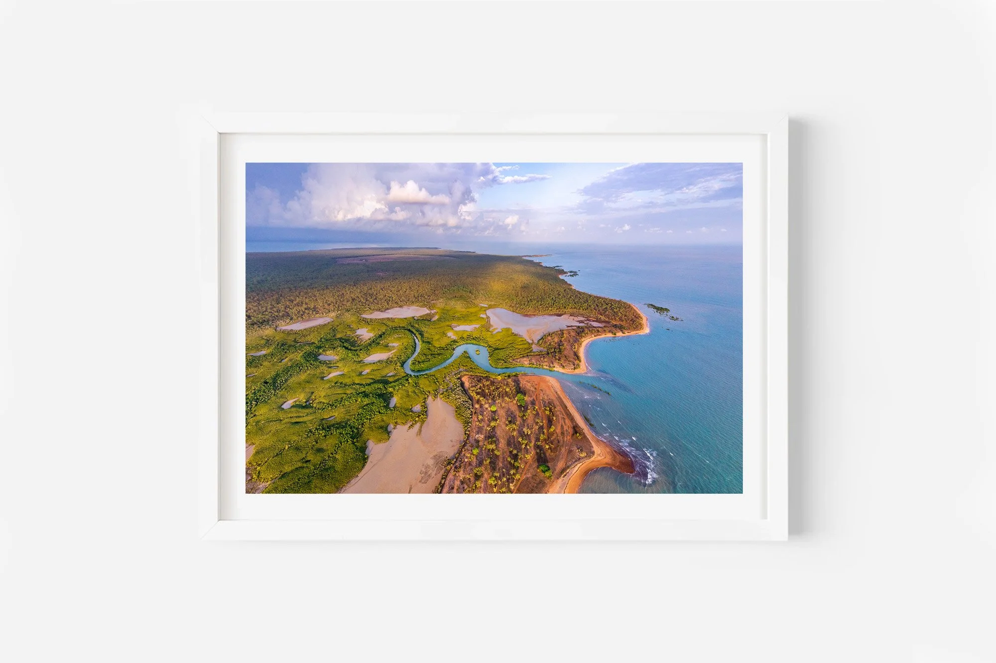 darwin wetland coastal aerial northern territory australia print
