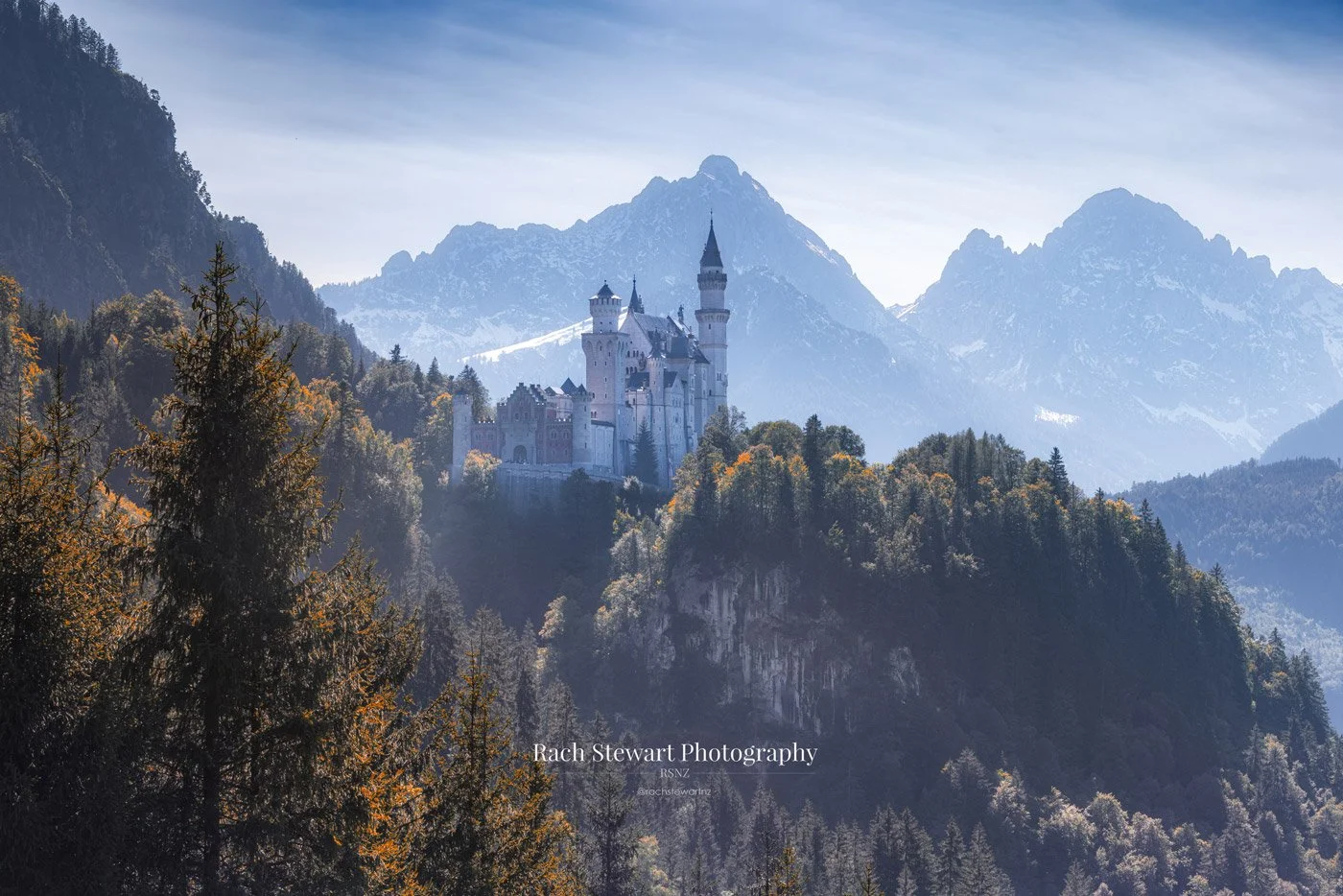 Sunset Neuschwanstein Castle Germany Tegelberg Print